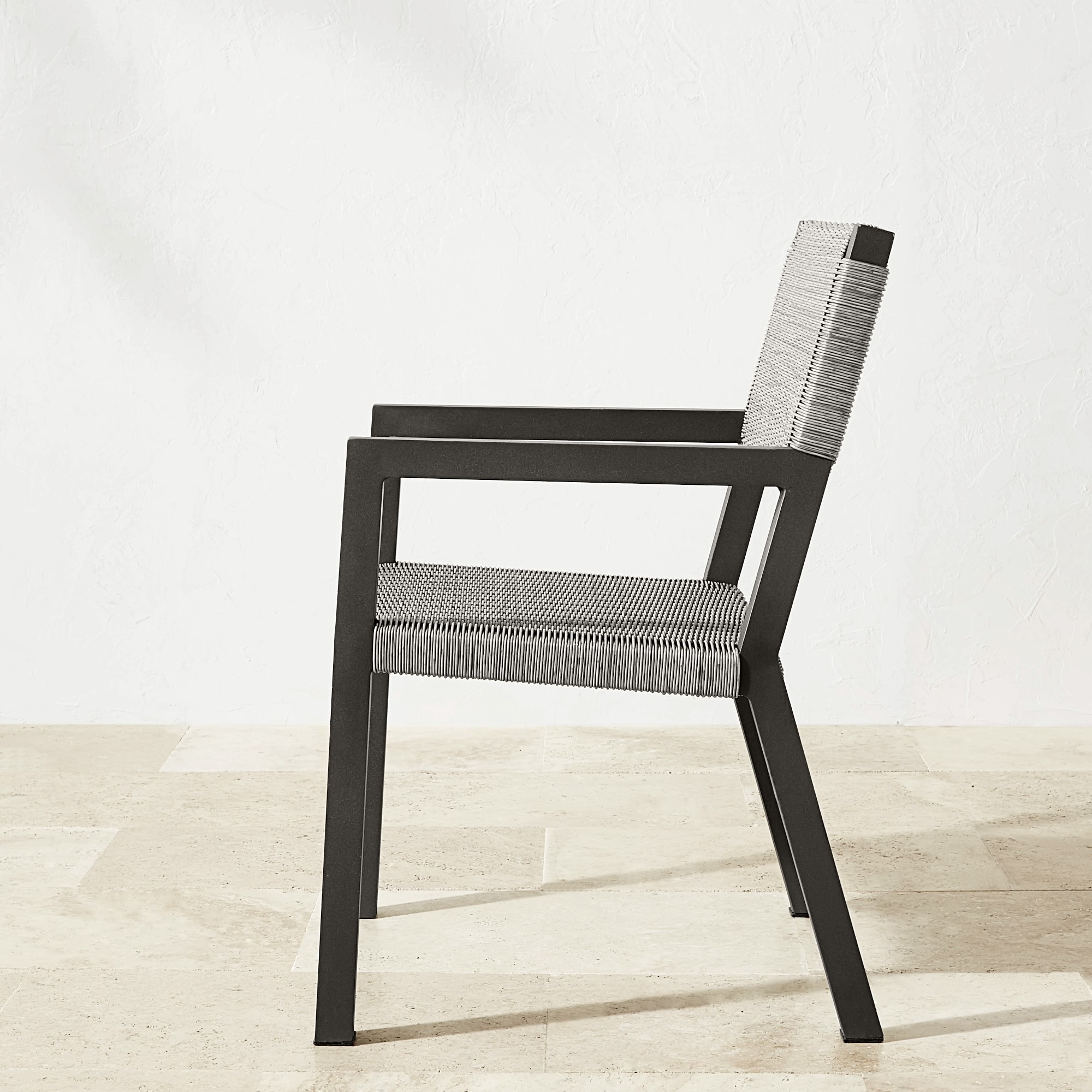 Larnaca Outdoor Metal x All-Weather Weave Dining Armchair