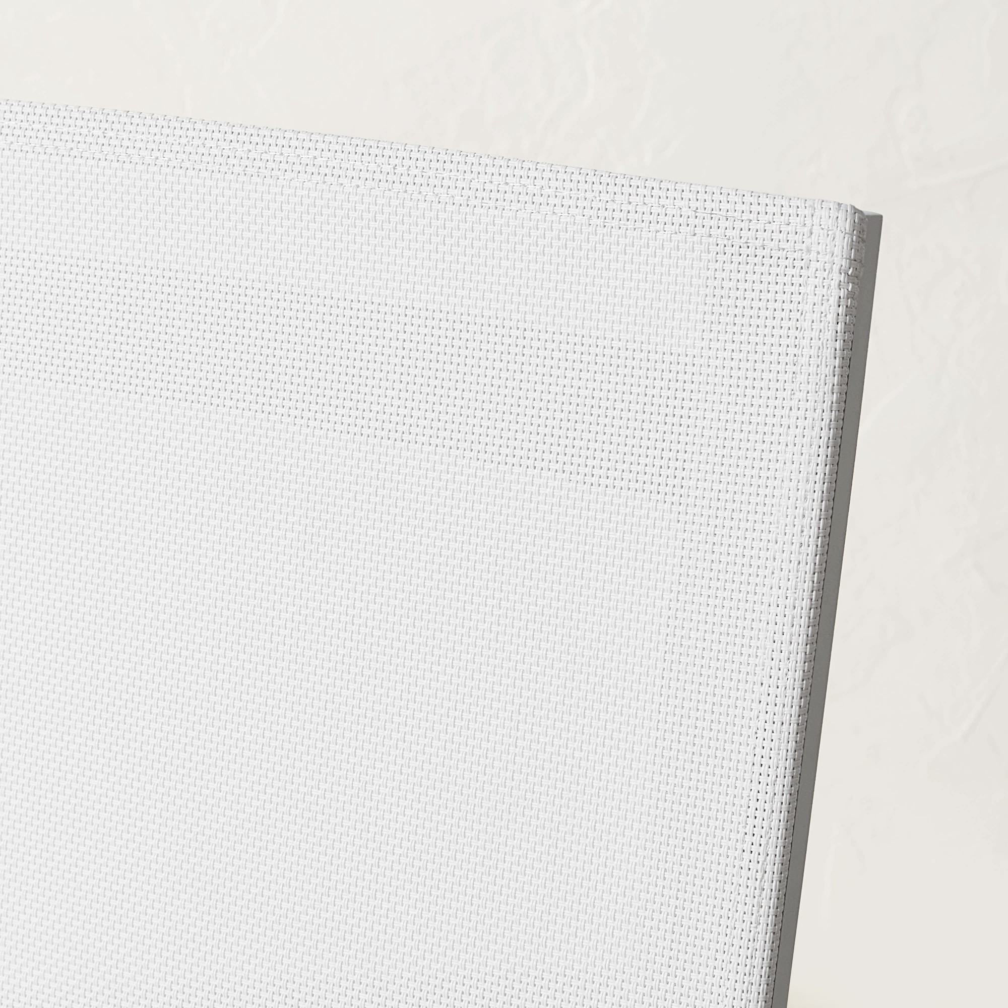 Santa Barbara White Metal Dining Table & Dining Chairs (84