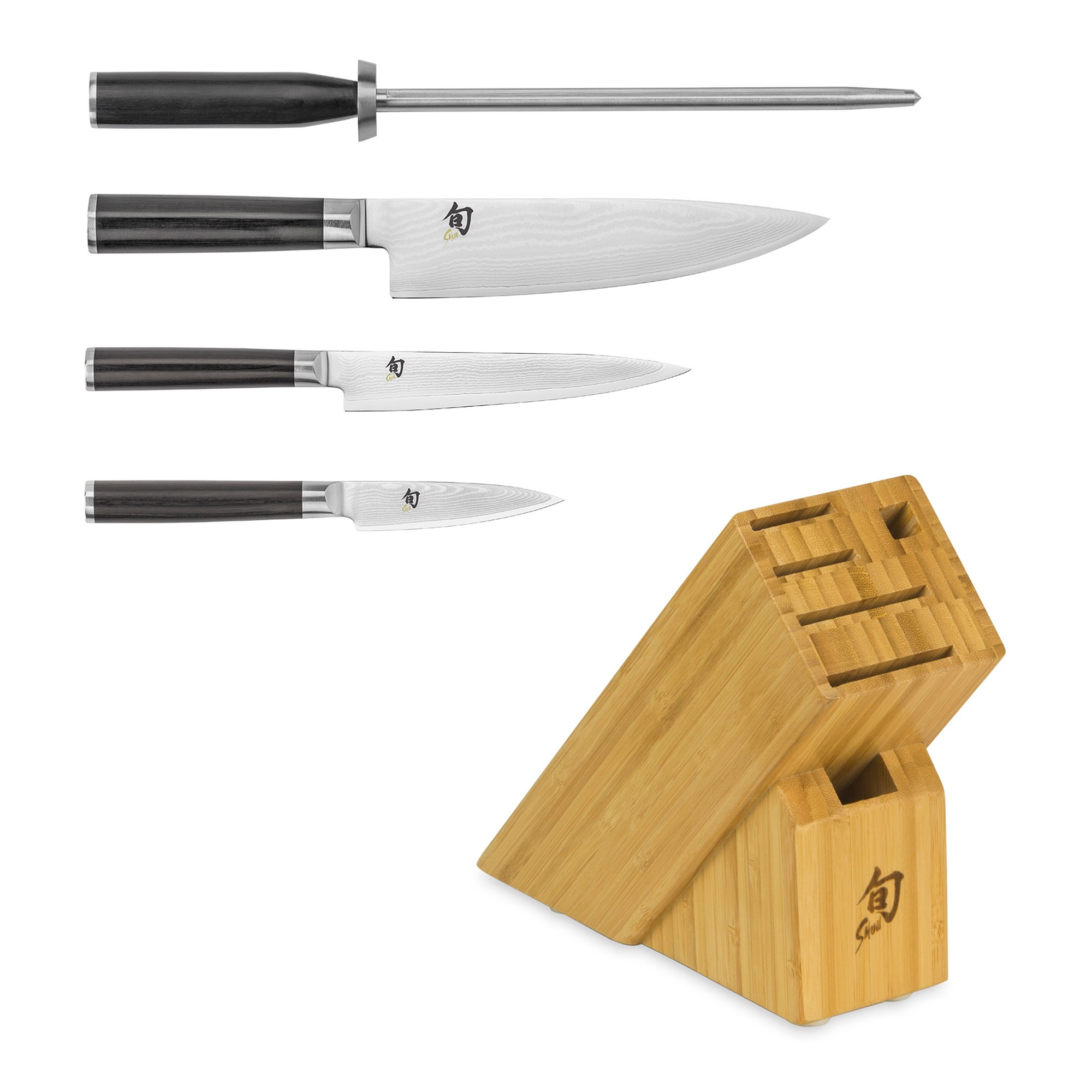 Shun Classic Starter Knife Block, Set of 5