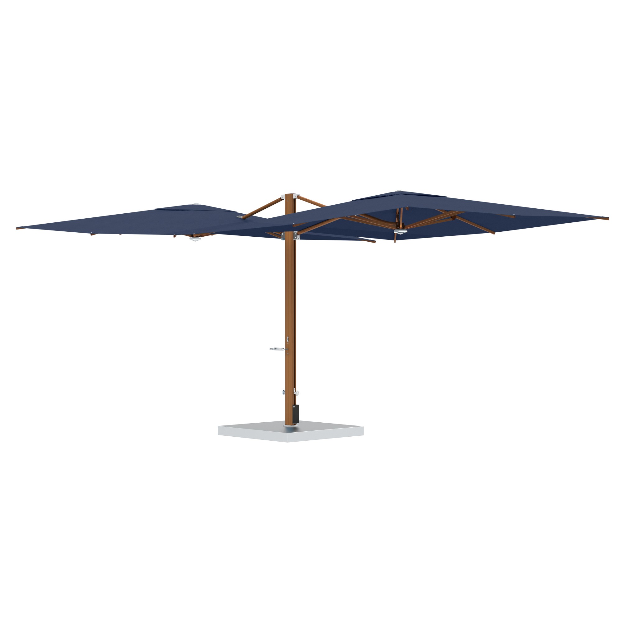 10' Sqaure Performance Dual Cantilever Umbrella
