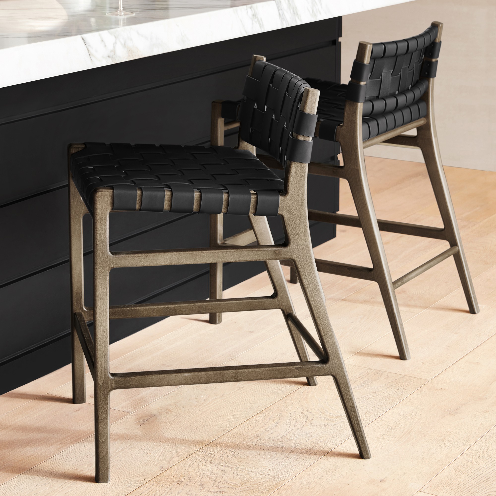 Stratton Low Back Counter & Bar Stool
