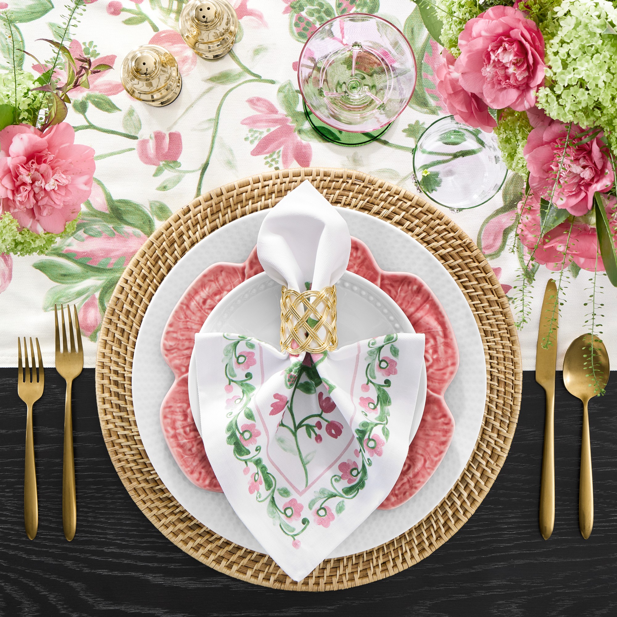 Painted Vine Napkins, Set of 4