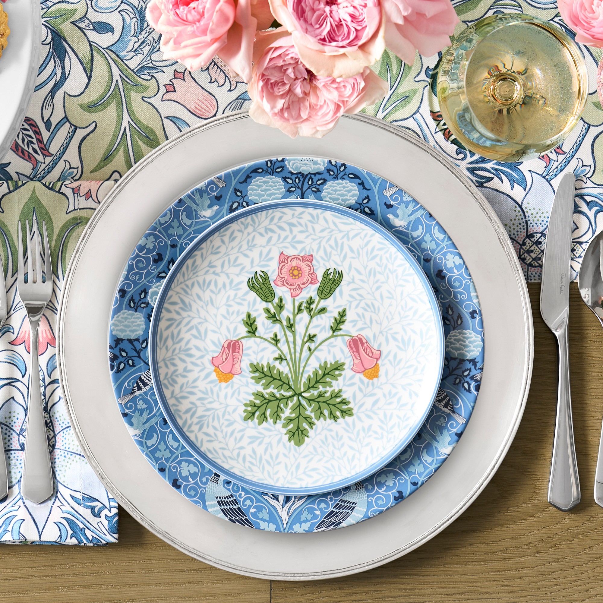 Morris & Co. x Williams Sonoma Hammersmith Salad Plates, Set of 4