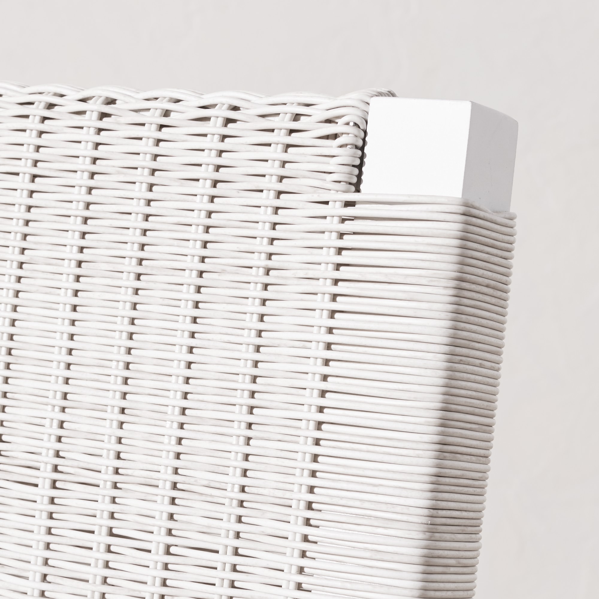 Larnaca Outdoor White Metal x All-Weather Weave Dining Armchair