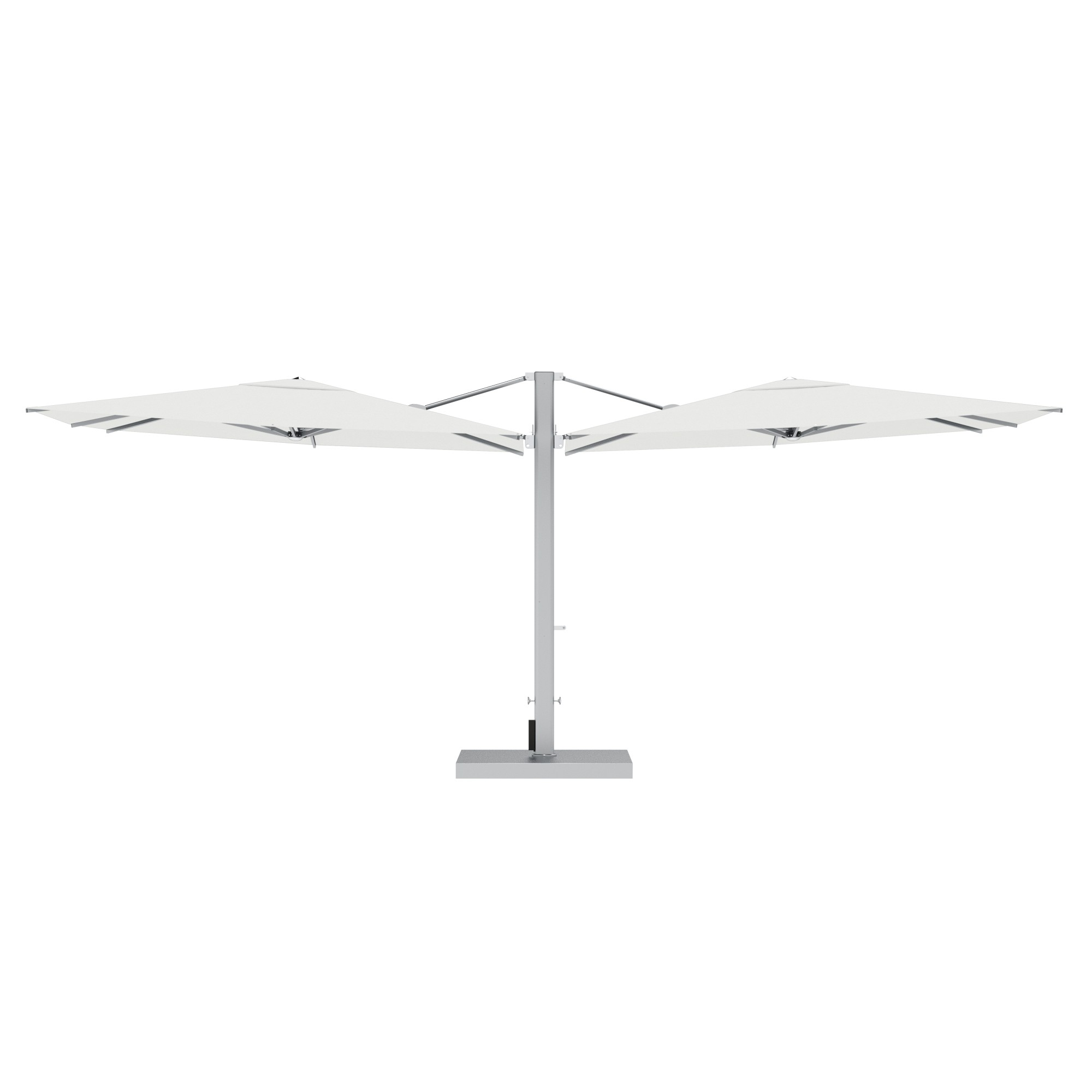 10' Sqaure Performance Dual Cantilever Umbrella