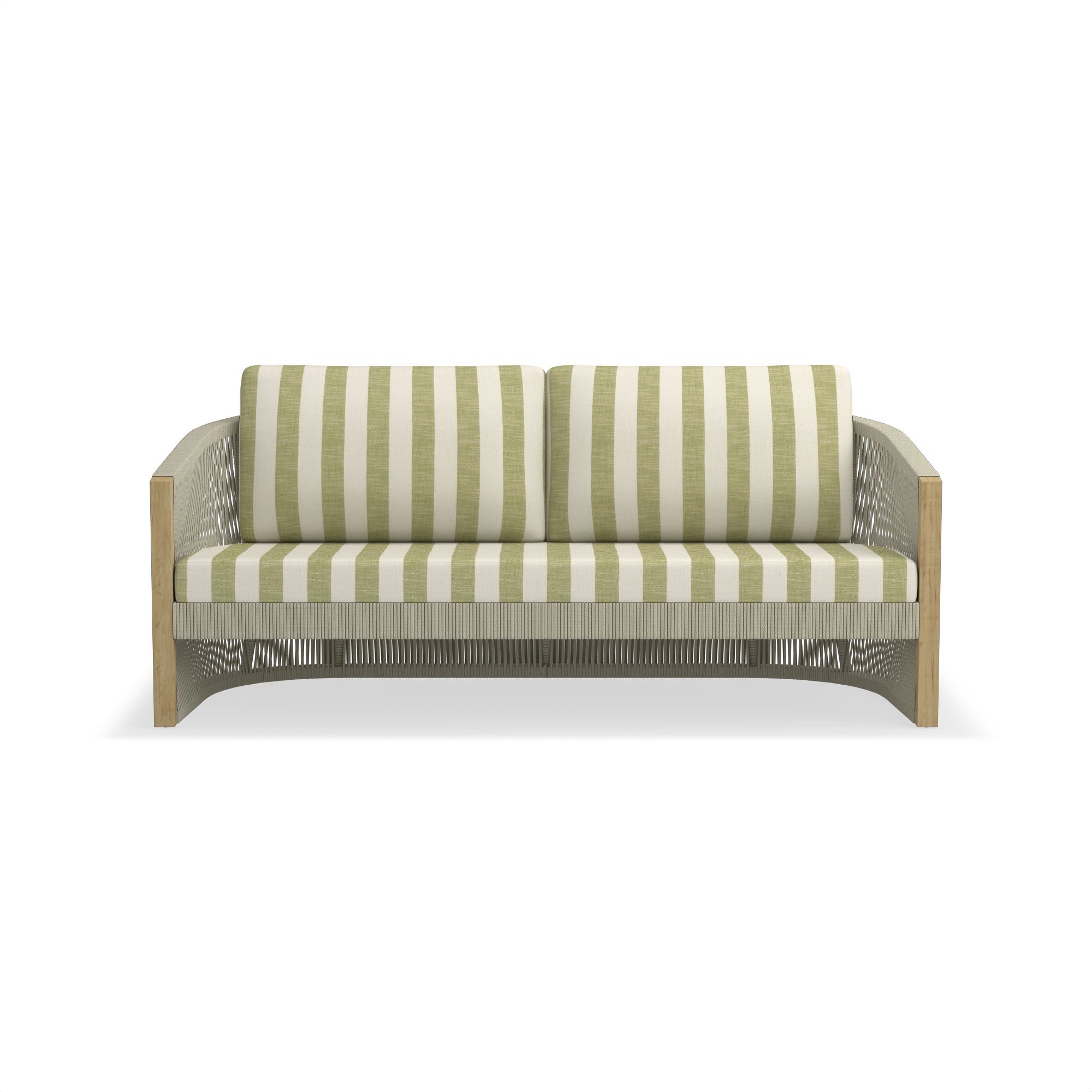 Pasadena Outdoor Teak and Rope Sofa Cushions