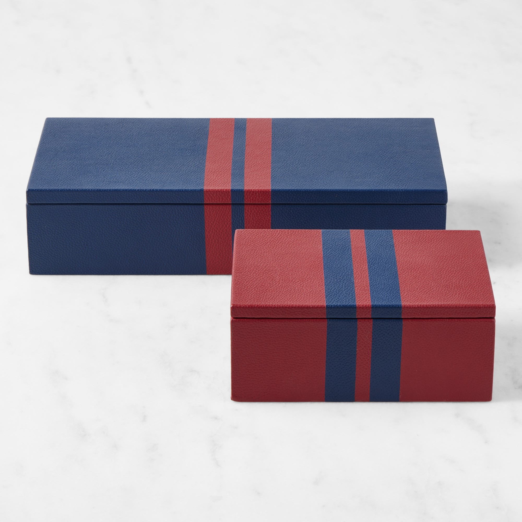 THE GEORGE x Williams Sonoma Home Leather Wrapped Boxes