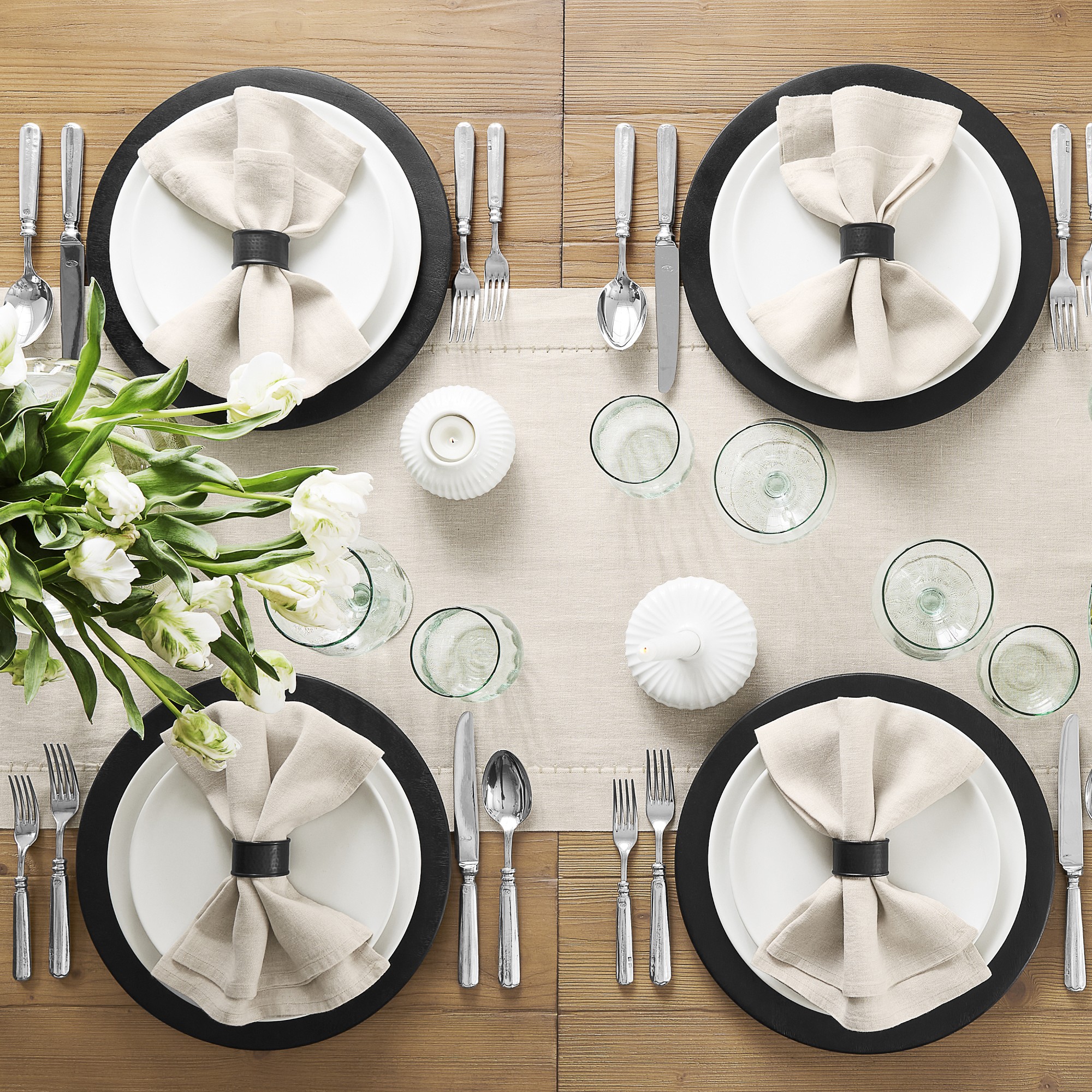 Open Kitchen by Williams Sonoma Matte Coupe Dinner & Salad Plates, Set of 8
