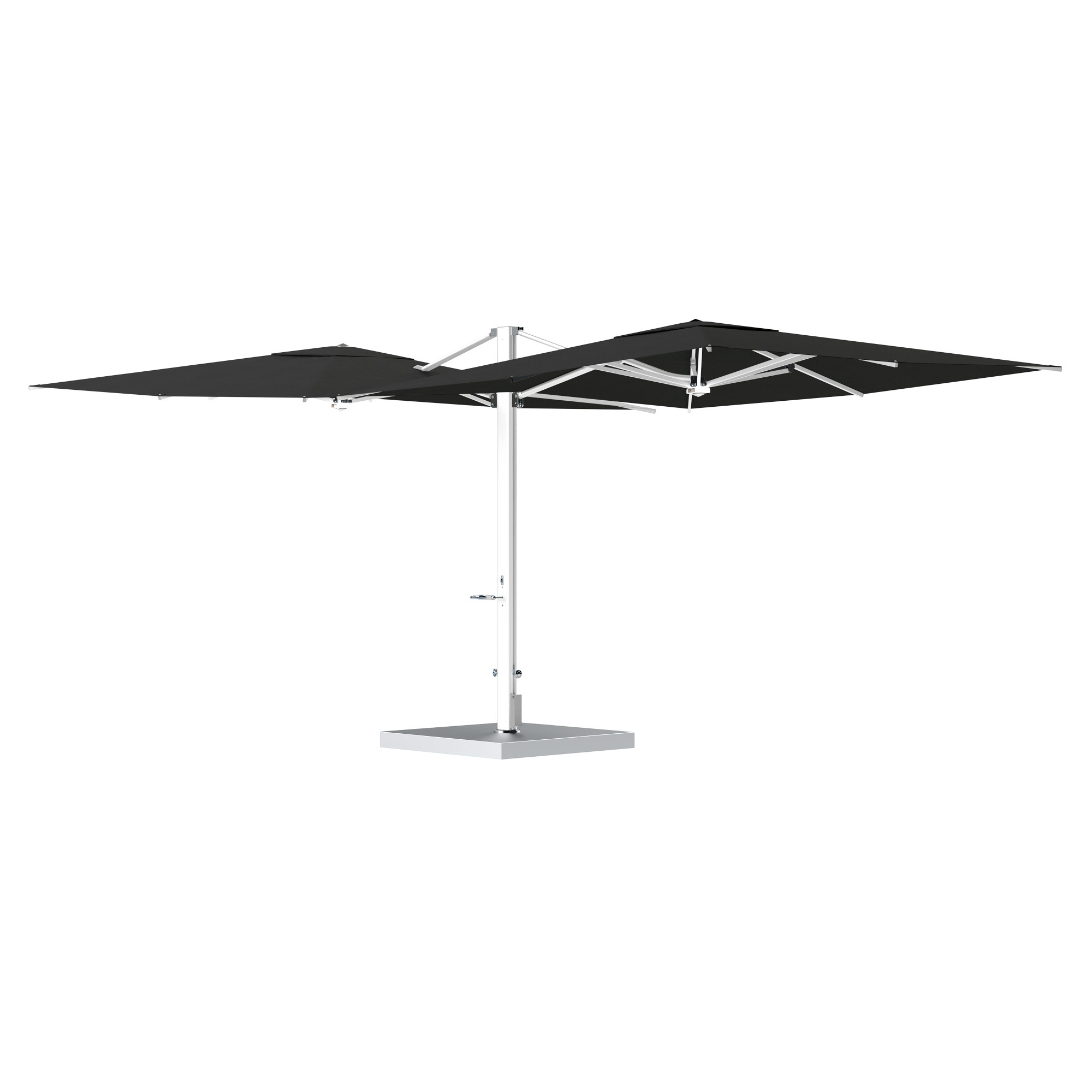 10' Sqaure Performance Dual Cantilever Umbrella