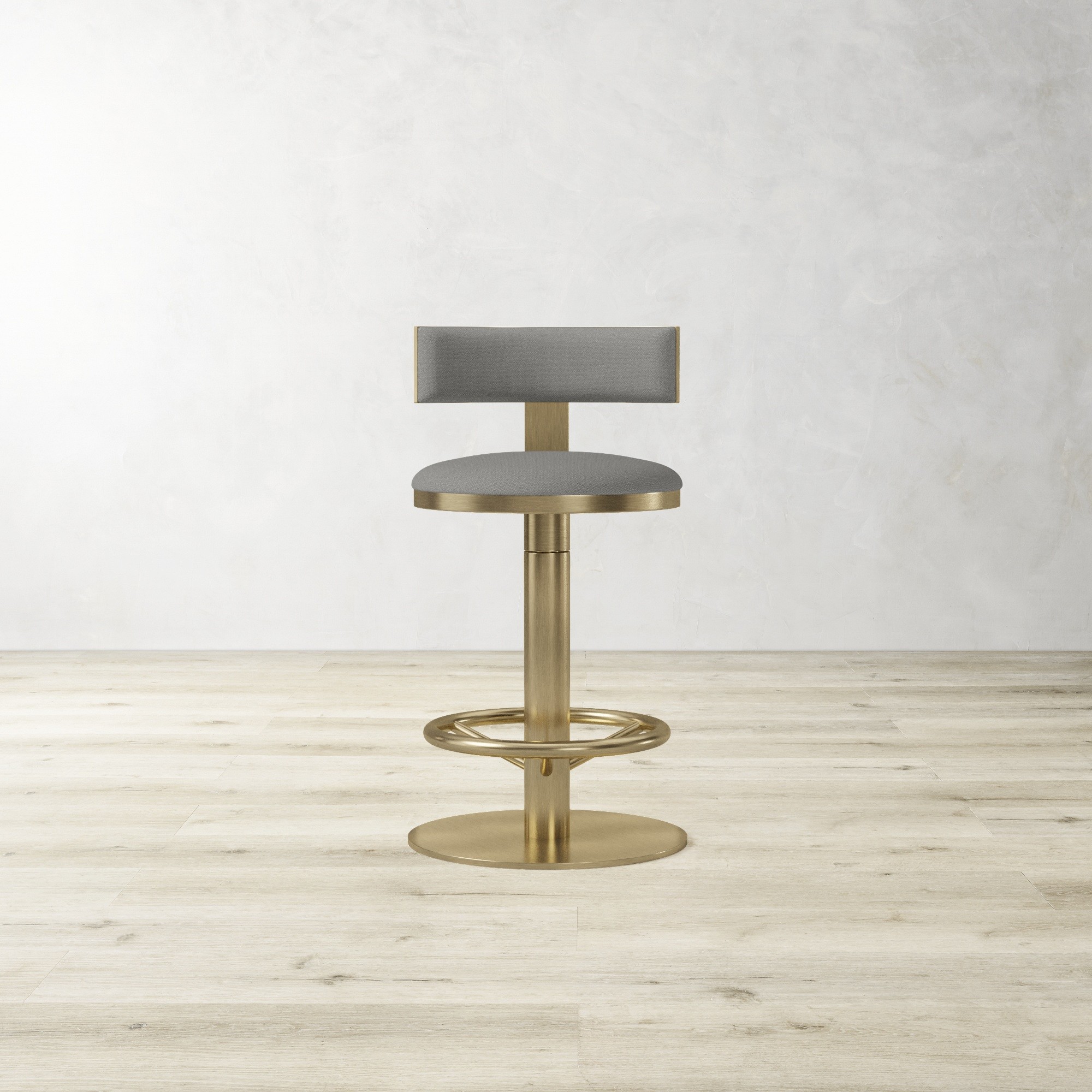 Larkin Upholstered Pedestal Counter & Bar Stool