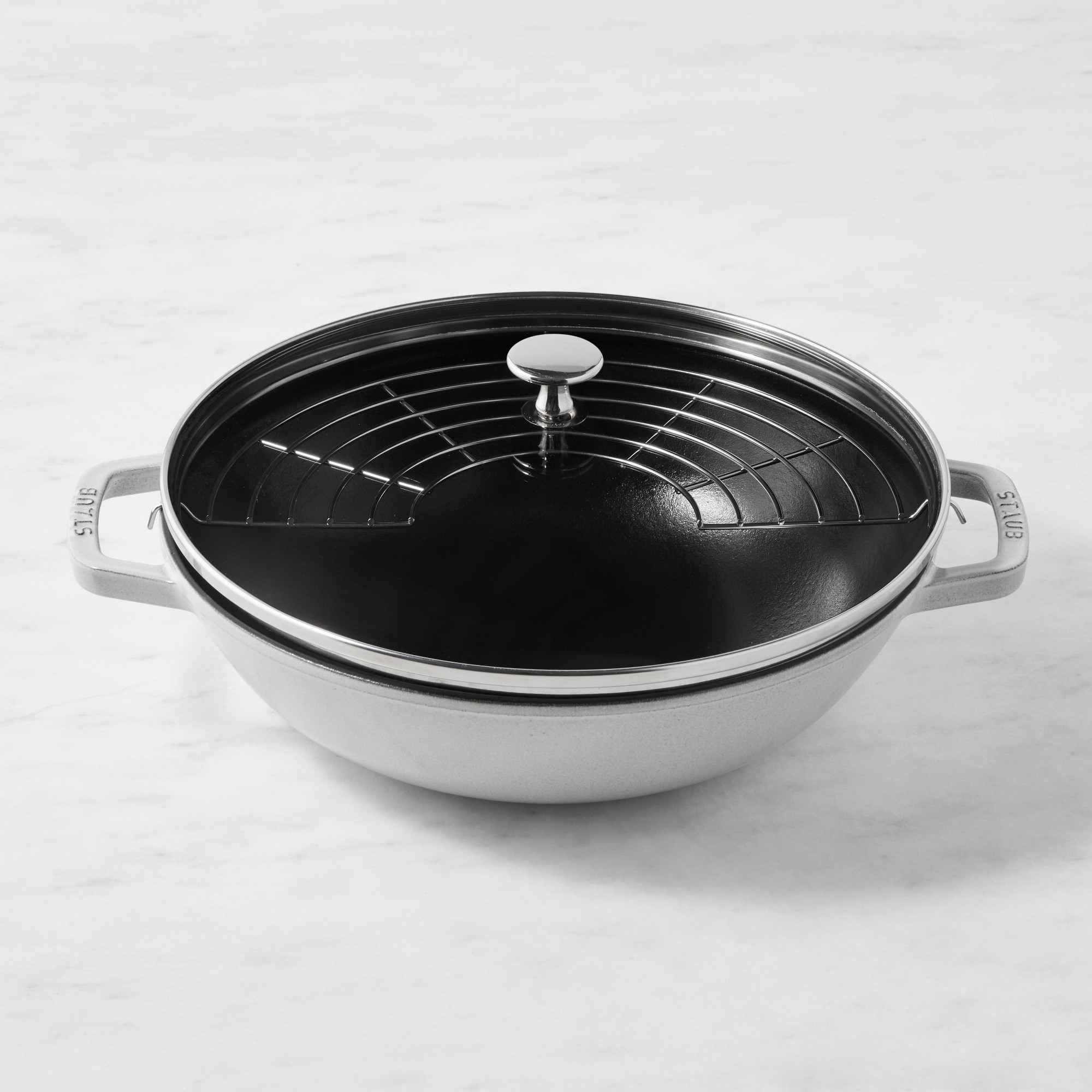 Staub Enameled Cast Iron Perfect Pan Wok, 12