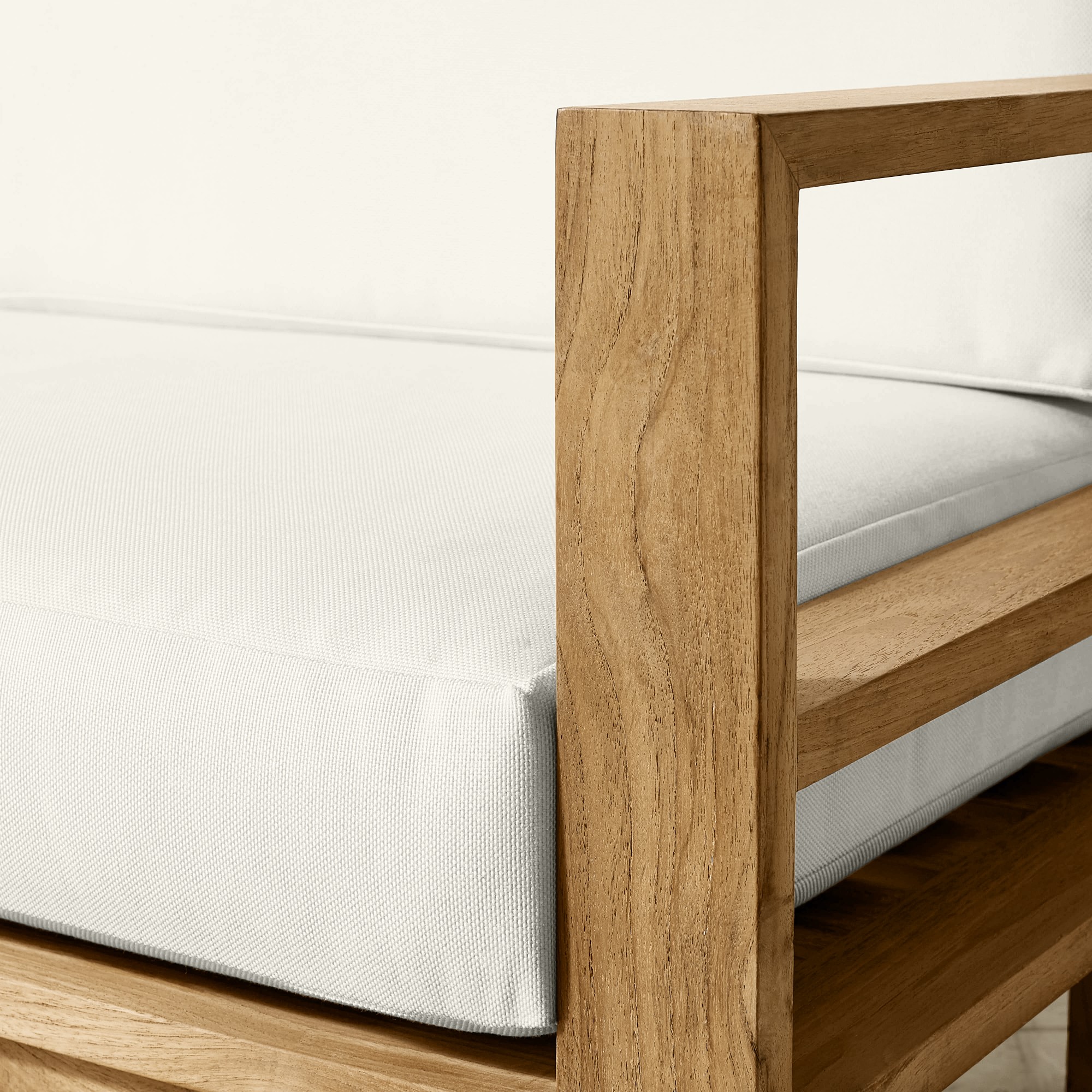 Ojai Outdoor Natural Teak Sofa (90