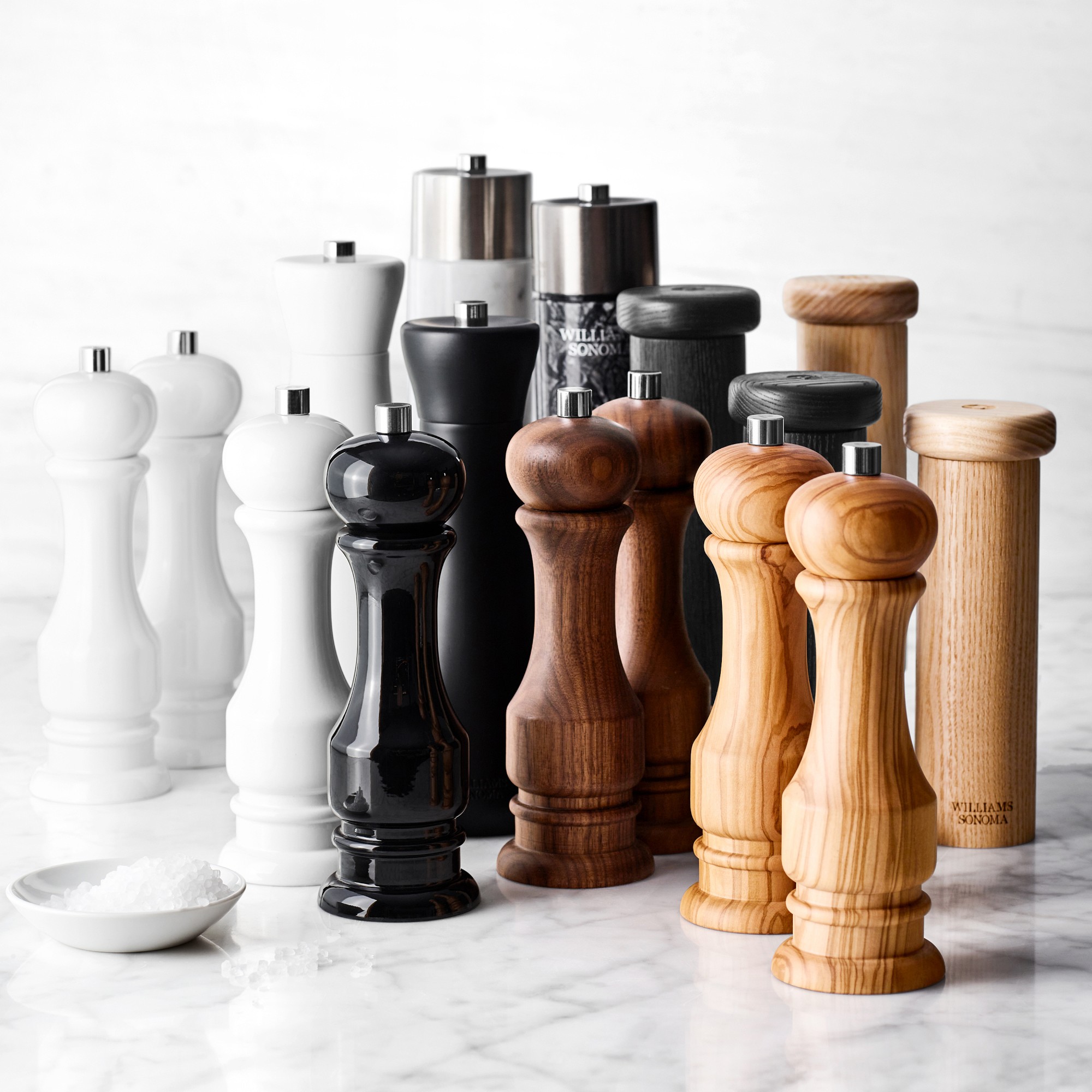 Williams Sonoma Traditional Olivewood Salt & Pepper Mills