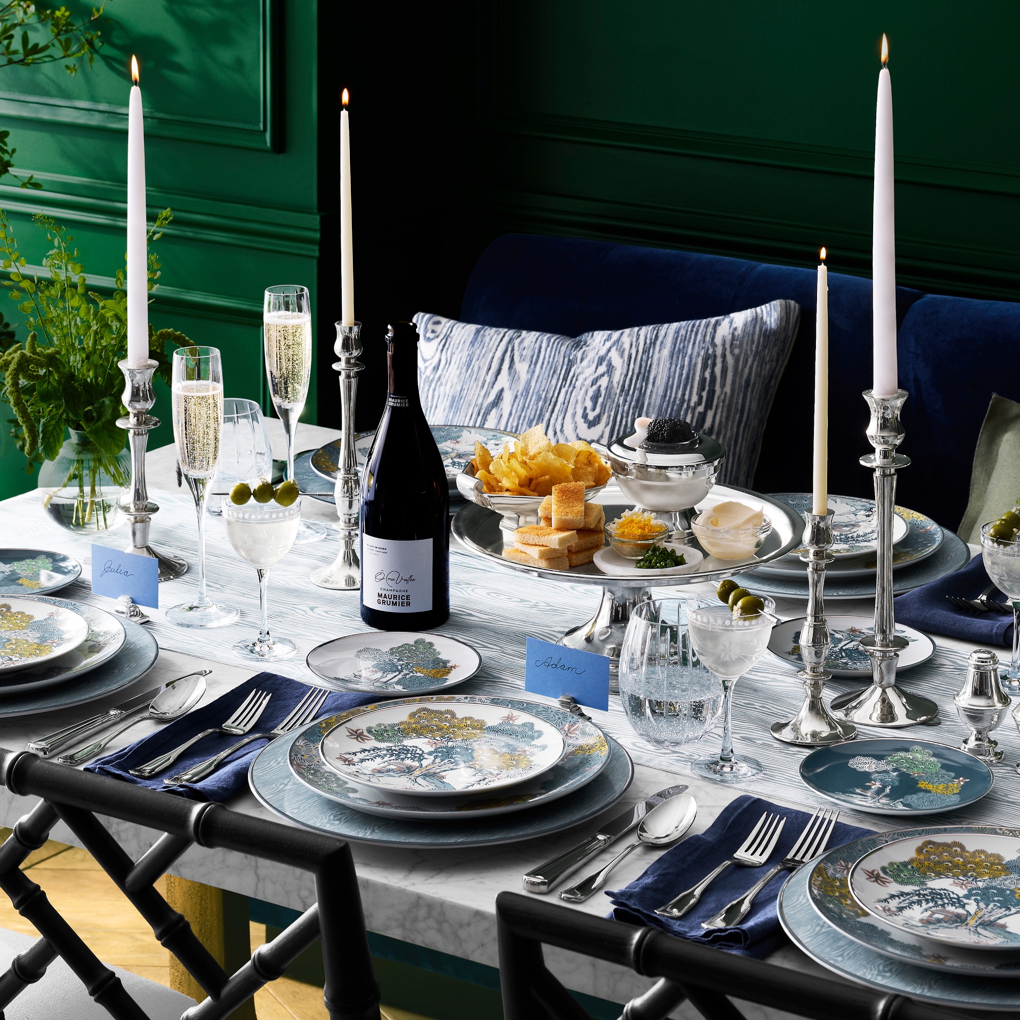 Scalamandré Sea of Trees Salad Plates