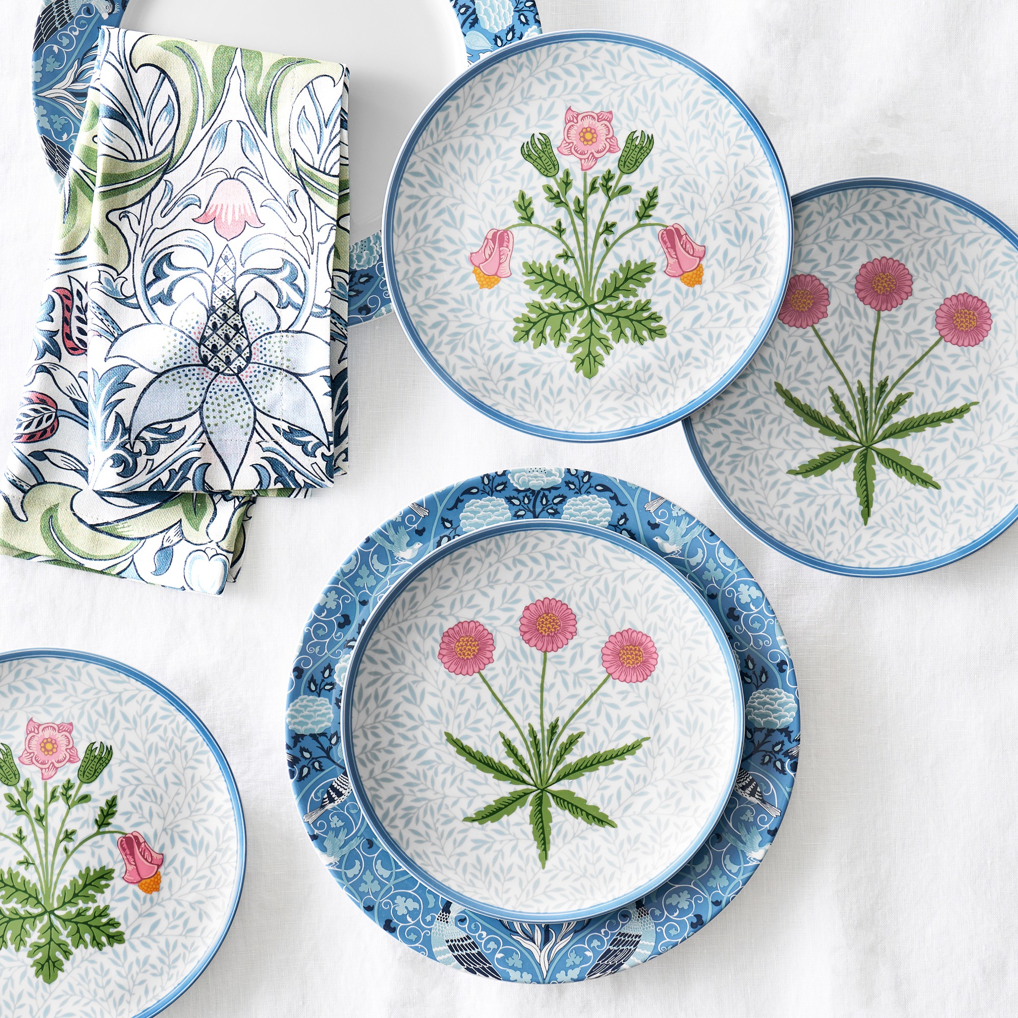 Morris & Co. x Williams Sonoma Hammersmith Dinner Plates, Set of 4