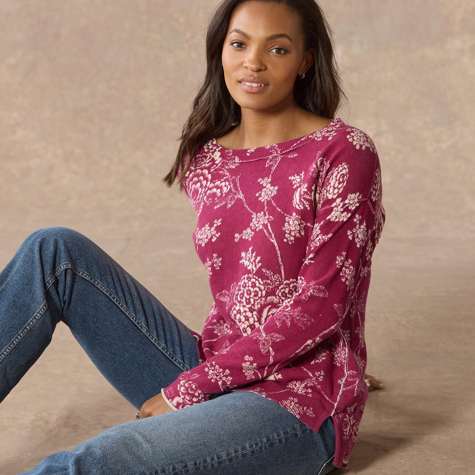 Inti Floral Sweater, Petite