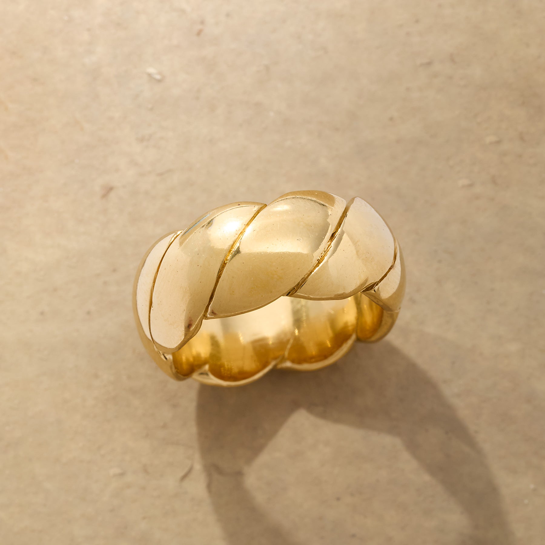 Golden Ribbon Ring