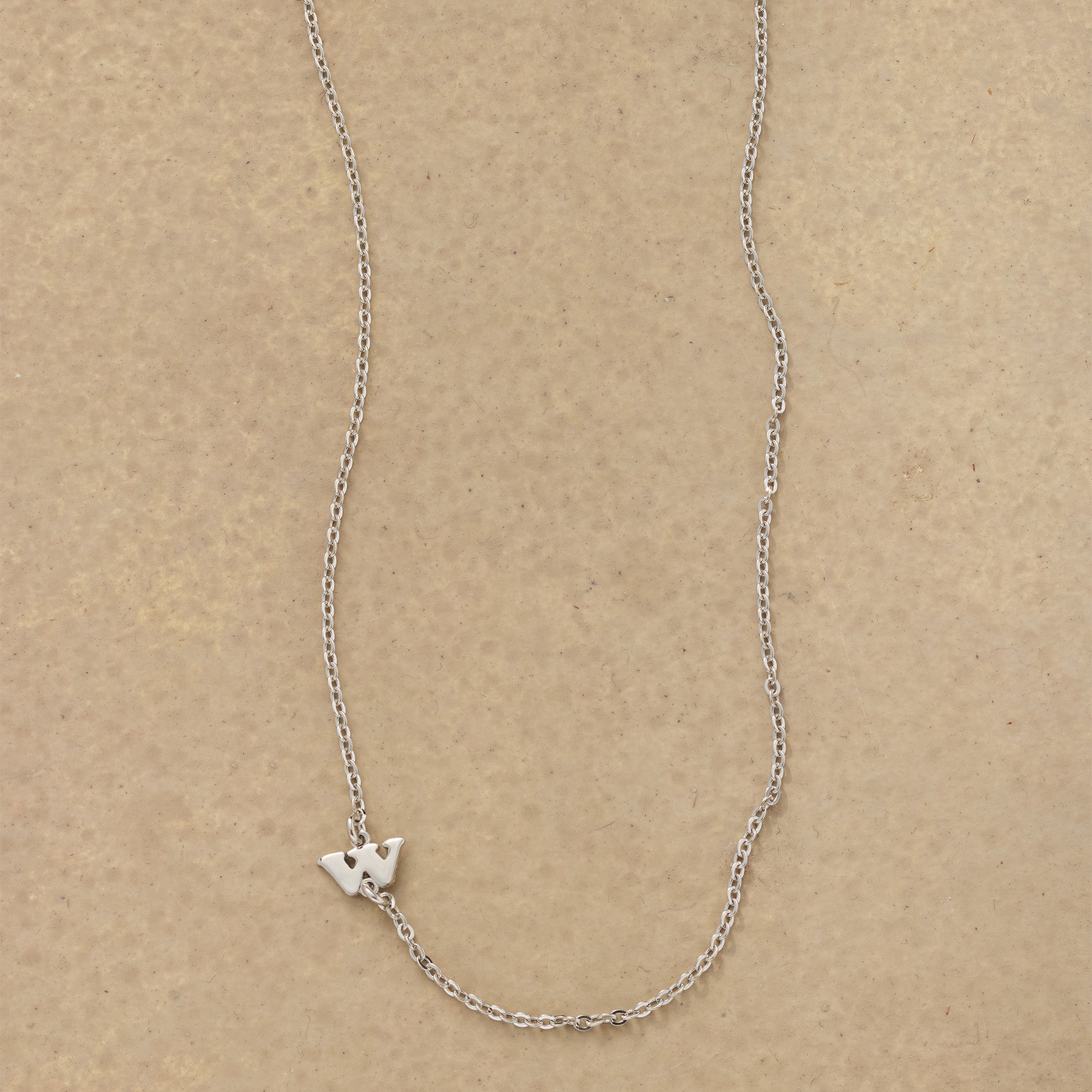 Silver Initial Spark Necklace
