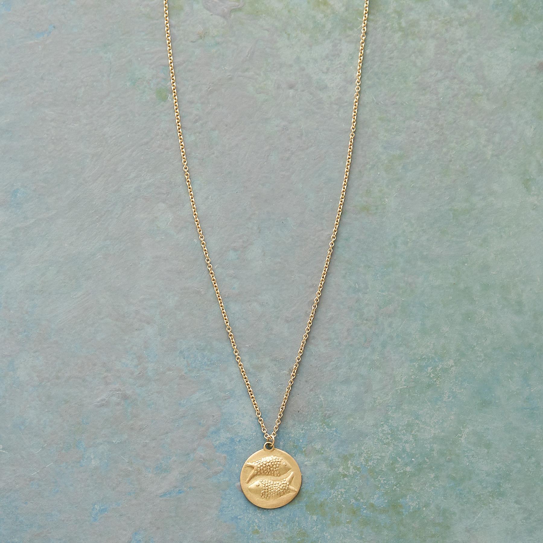 Bas Relief Zodiac Necklace