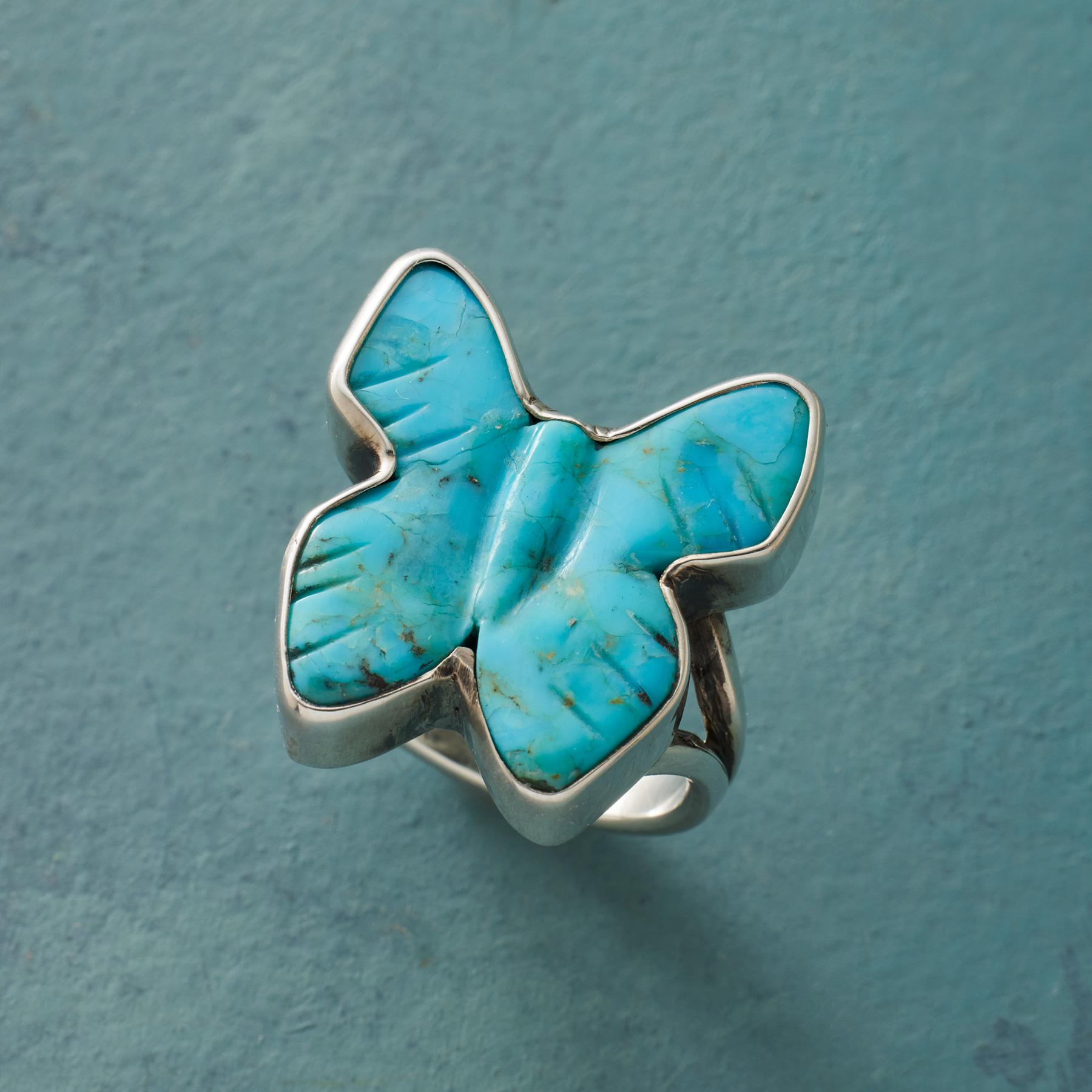 Carved Butterfly Ring