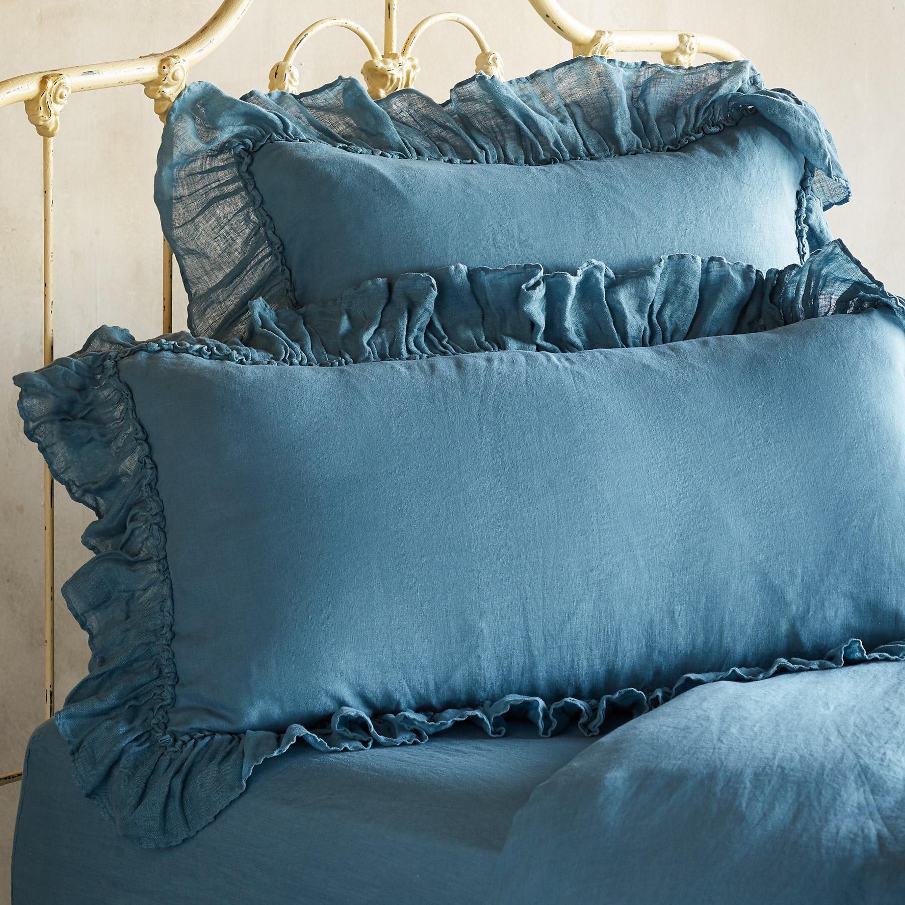 Gossamer Linen Ruffle Sham