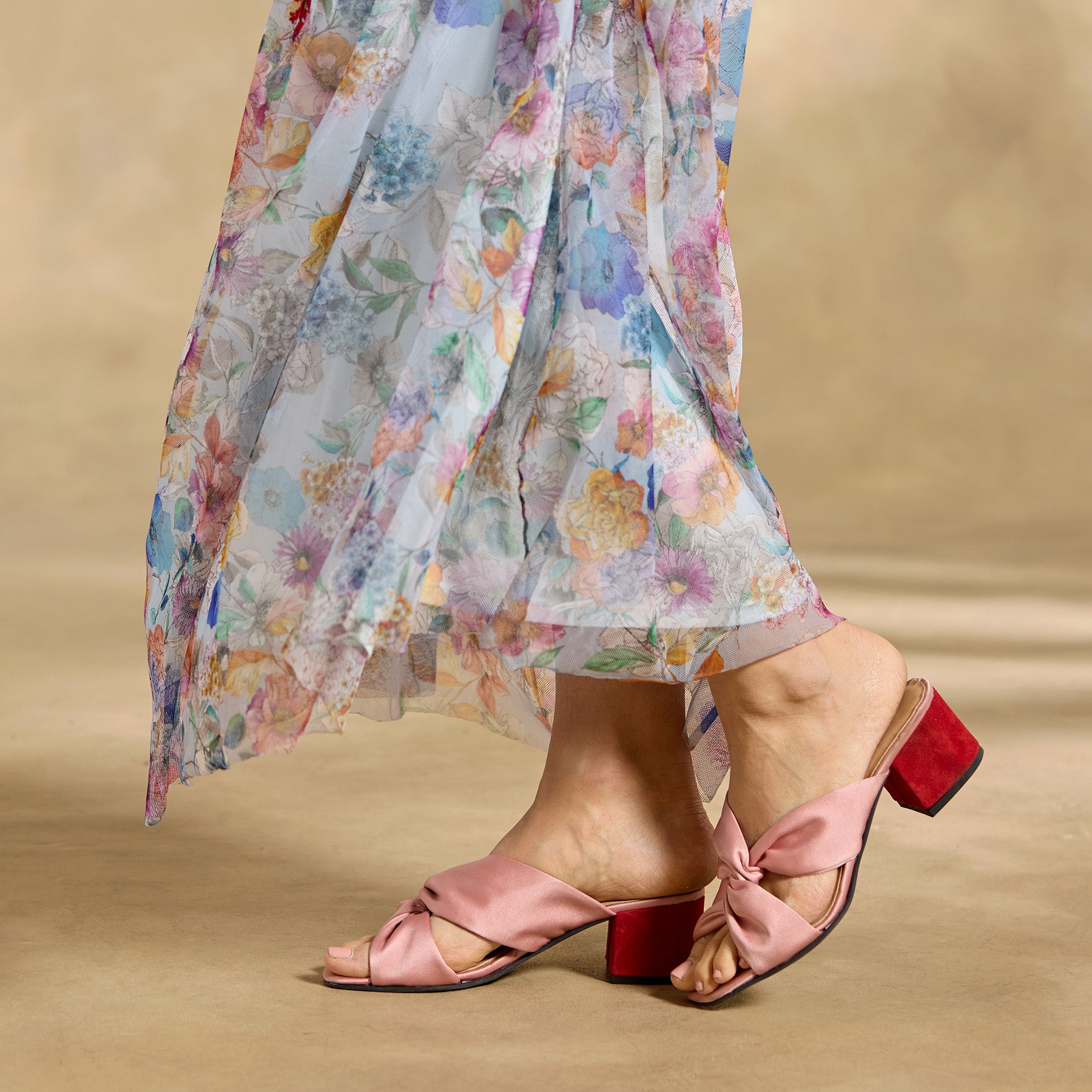 Floral Dancer Mesh Dress