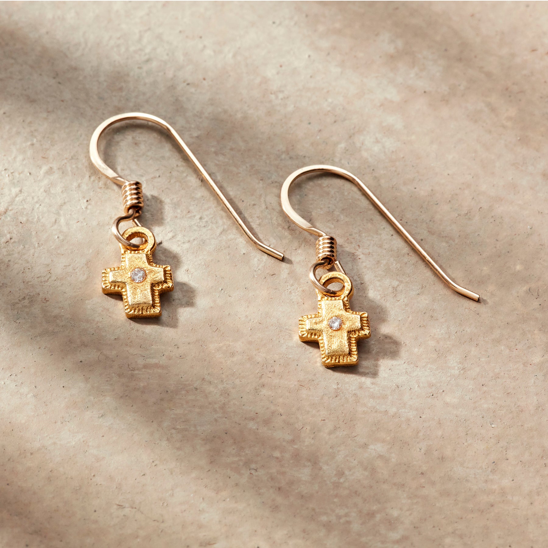 Gold Bright Faith Earrings