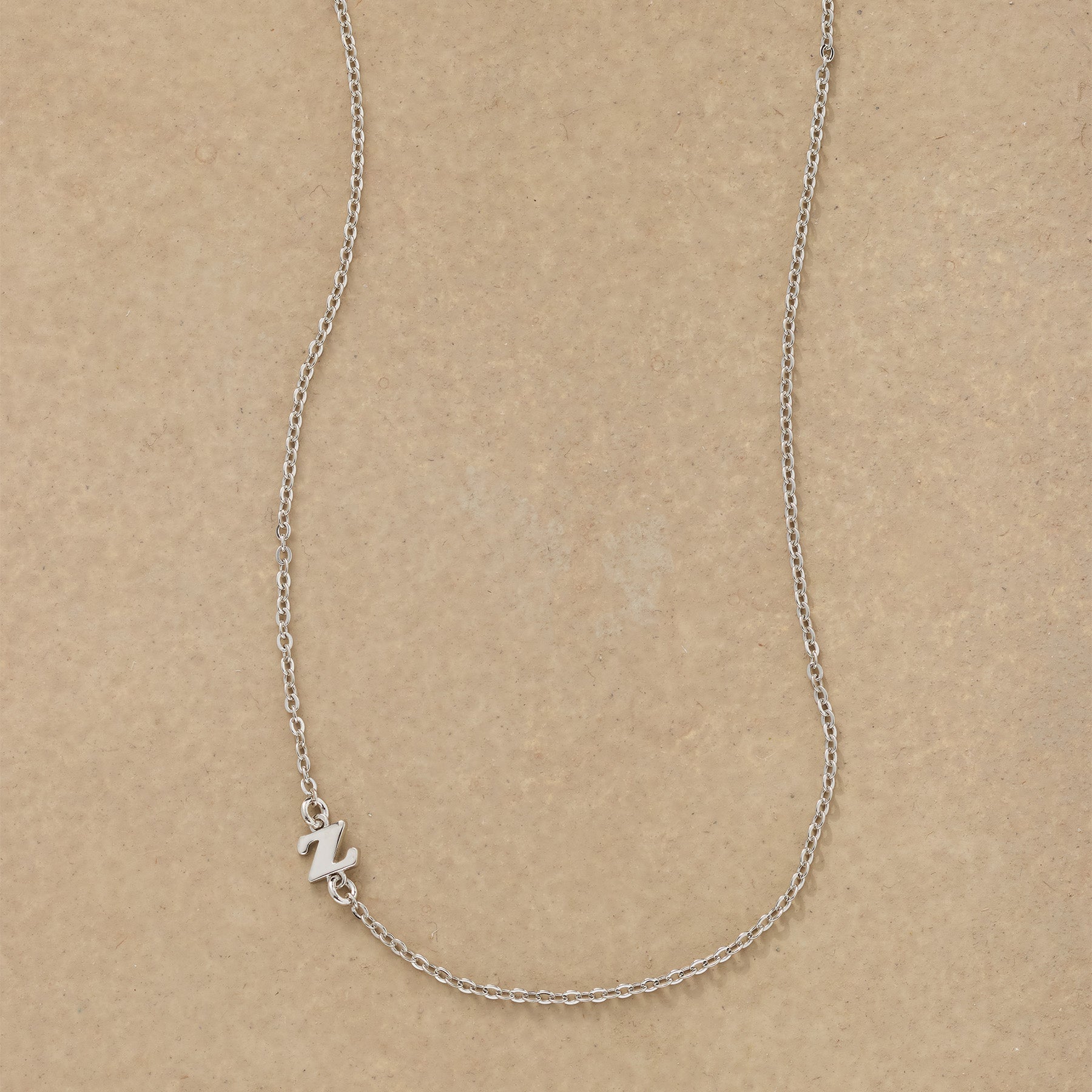 Silver Initial Spark Necklace