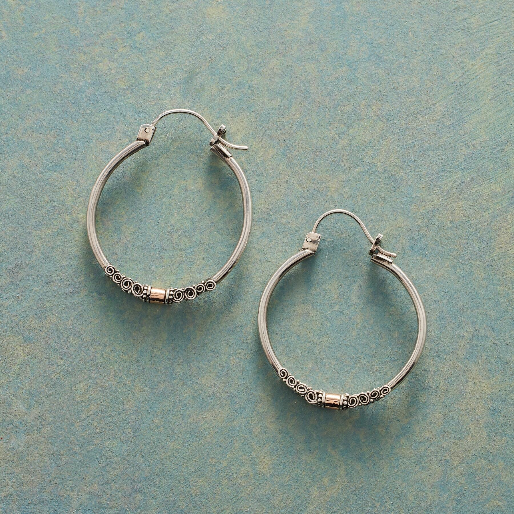 Sun And Surf Hoop Earrings