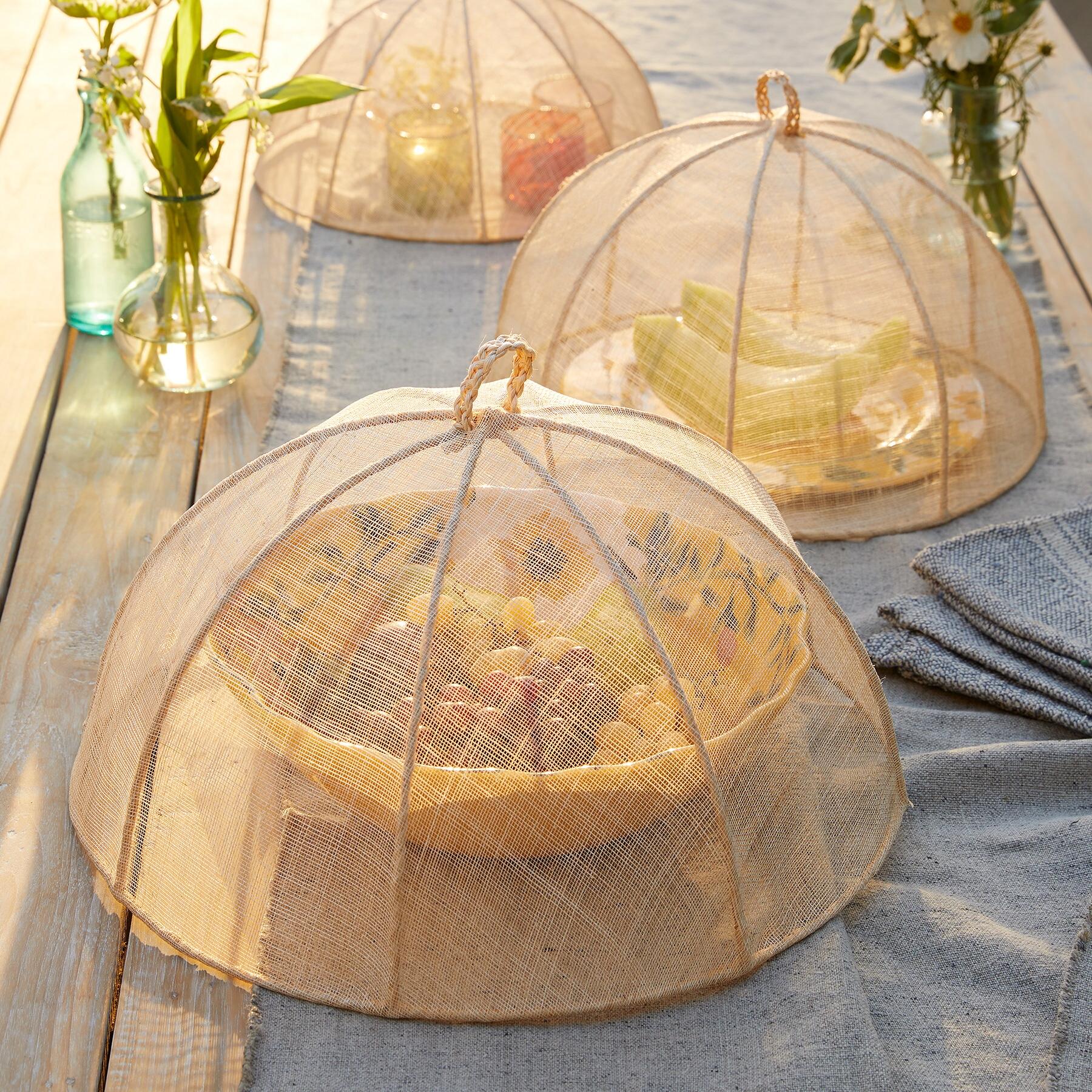 Large Sinamay Food Covers Set