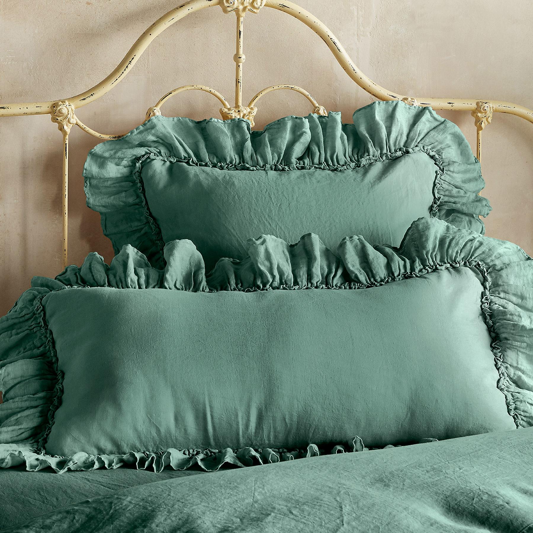 Gossamer Linen Ruffle Sham
