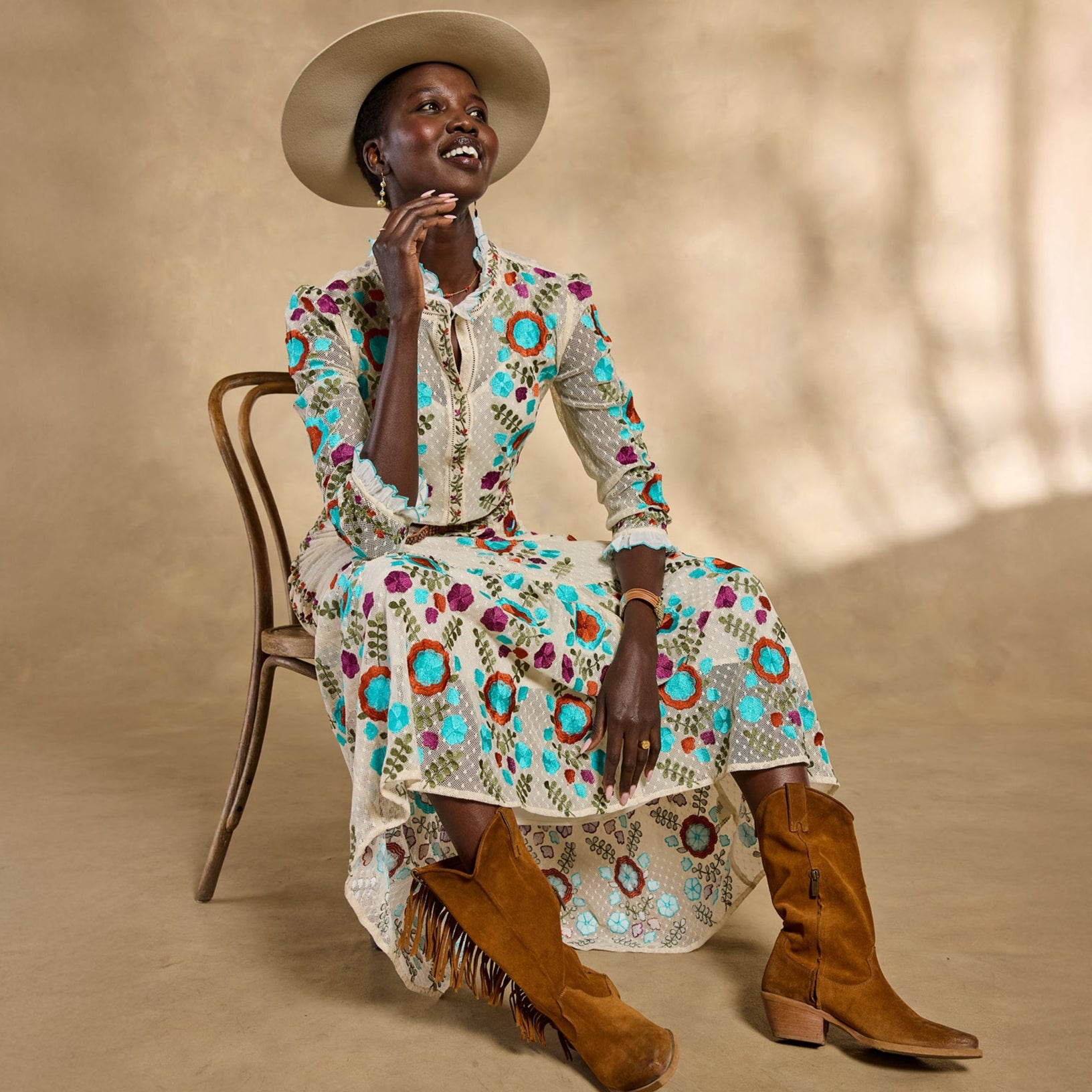 Ary Embroidered Maxi Dress