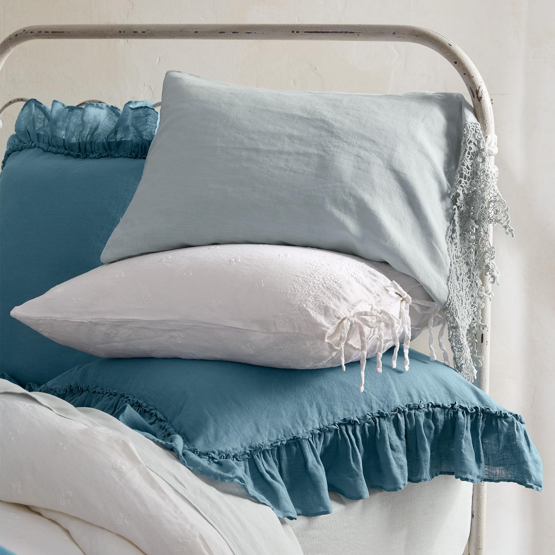 Gossamer Linen Ruffle Sham