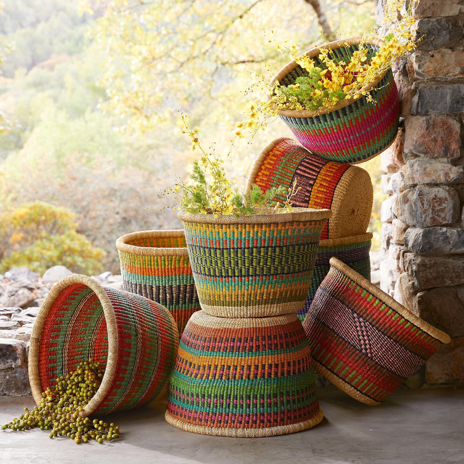 One-Of-A-Kind Ghanian Baskets