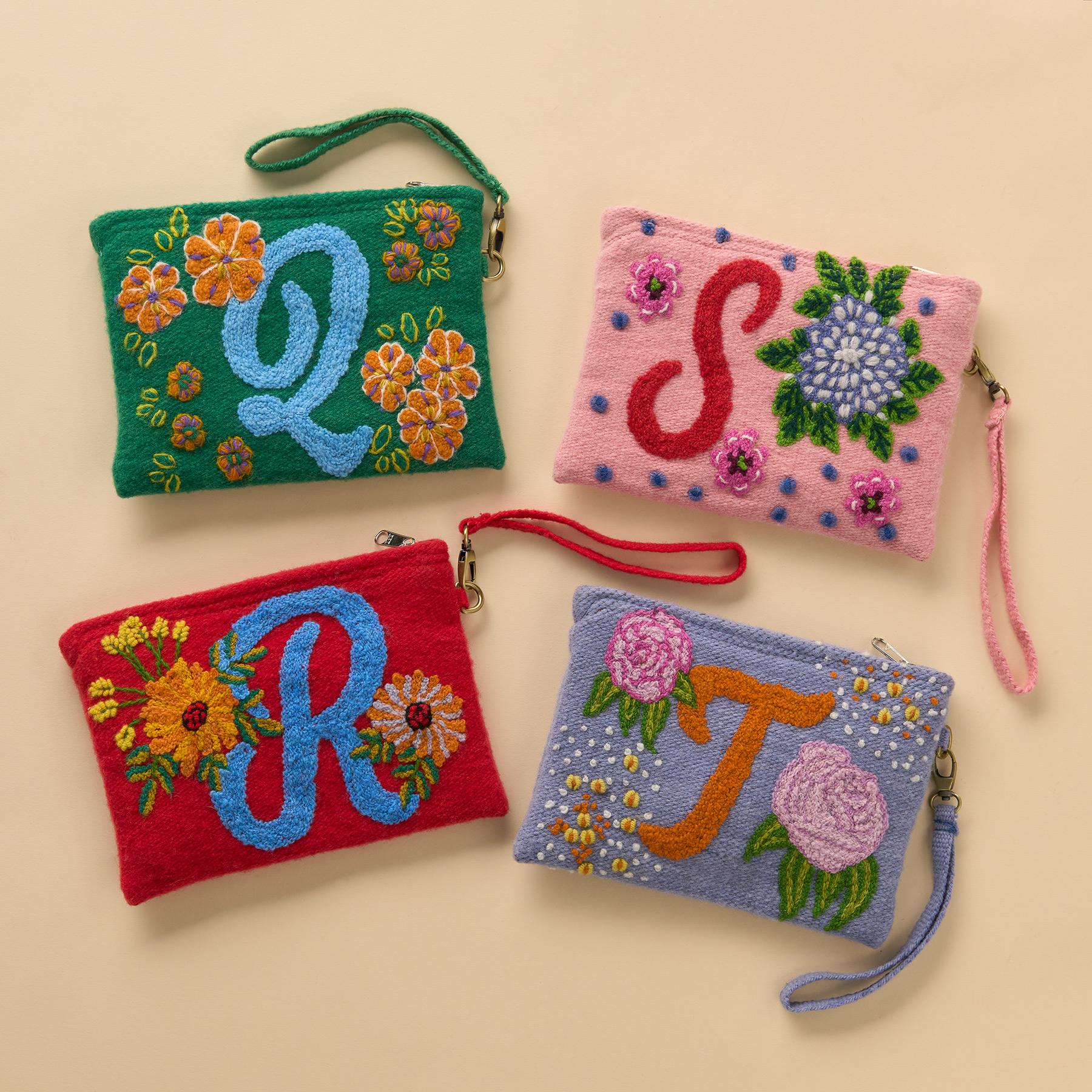 Cursive Letter Pouch
