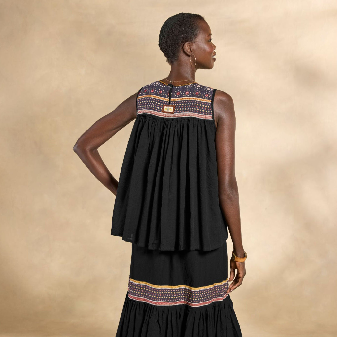 Yoshiko Embroidered Top