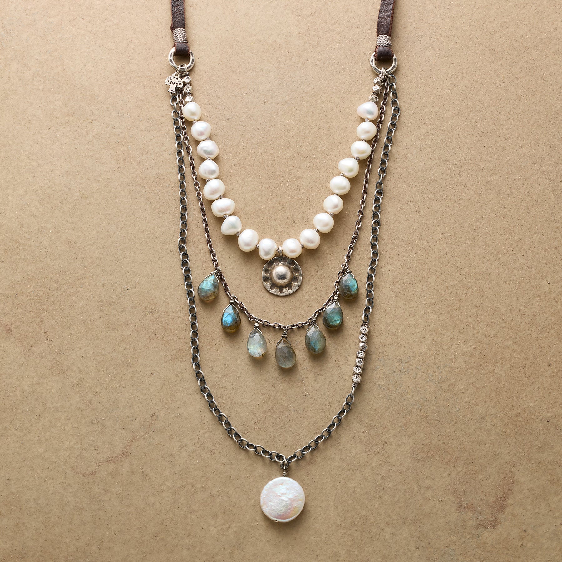 Gilberto Mixed Media Necklace