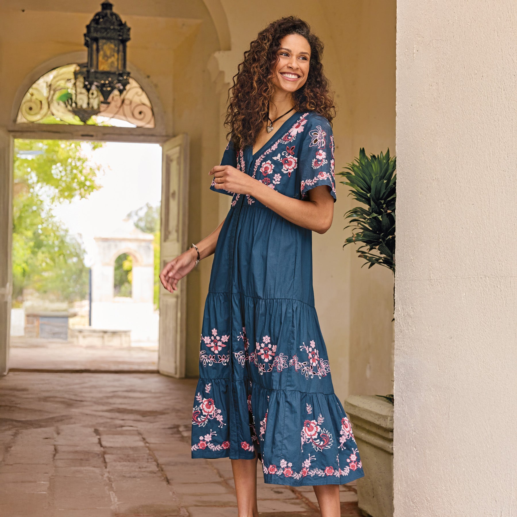 Alegra Poplin Dress, Petite