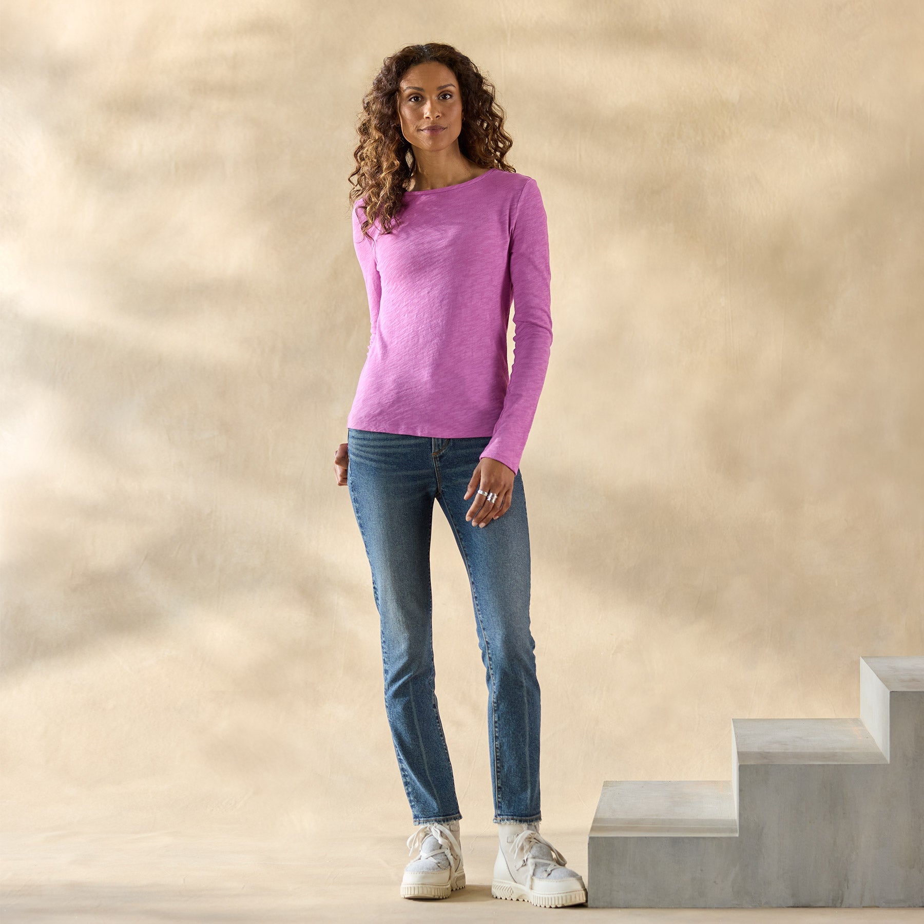 Ultimate Airy Slub Crewneck, Petite