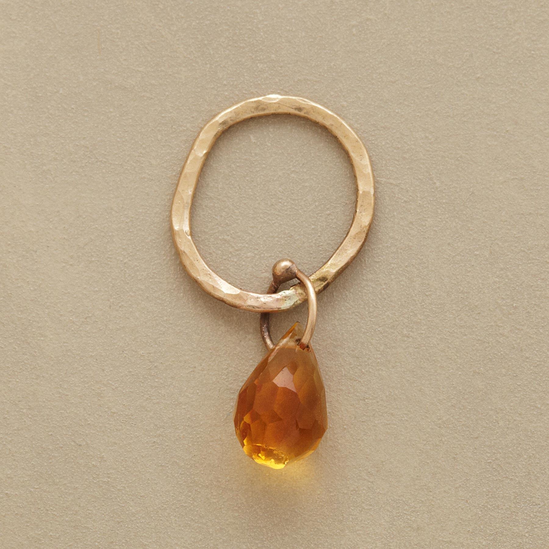 Faceted Birthstone Charms, Gold