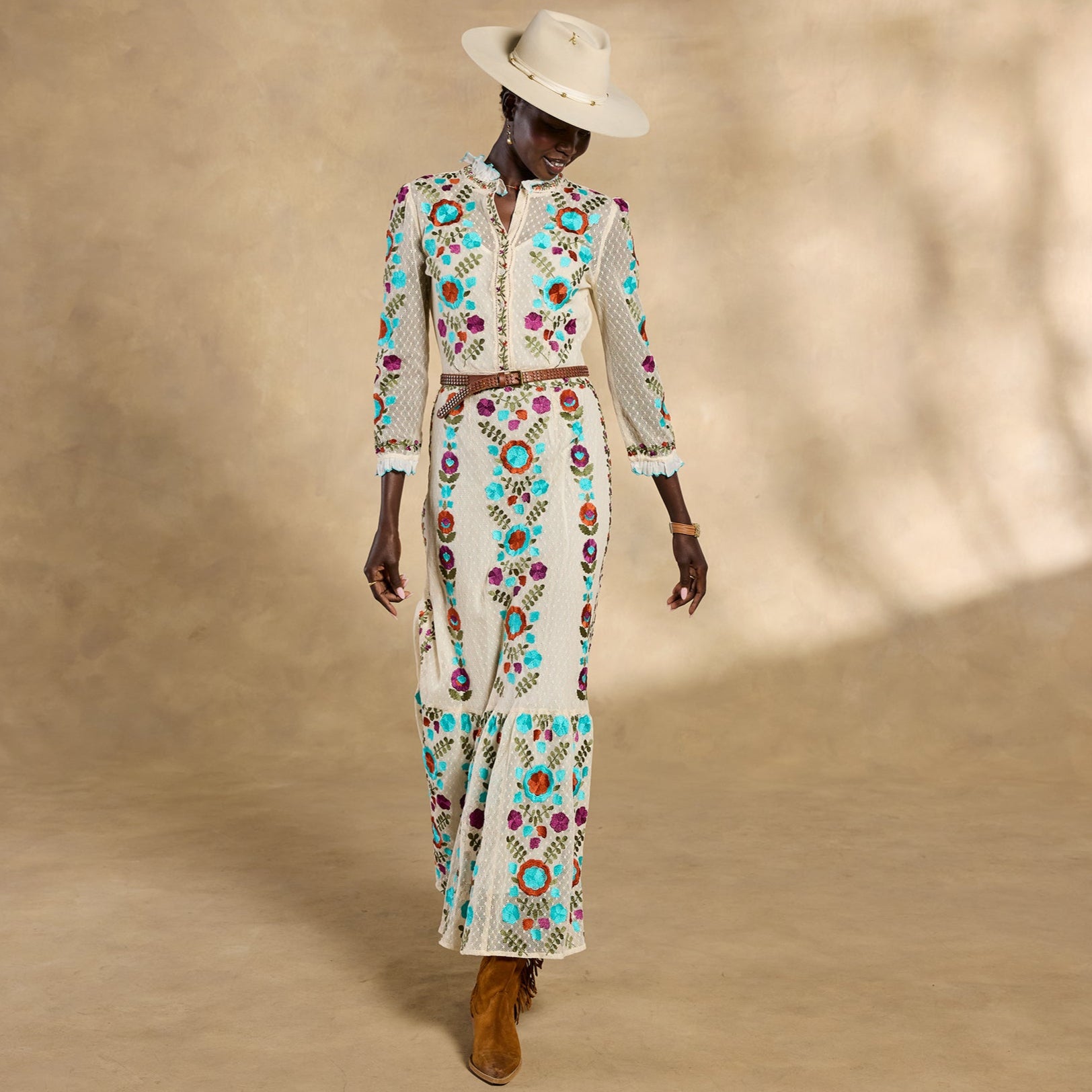 Ary Embroidered Maxi Dress