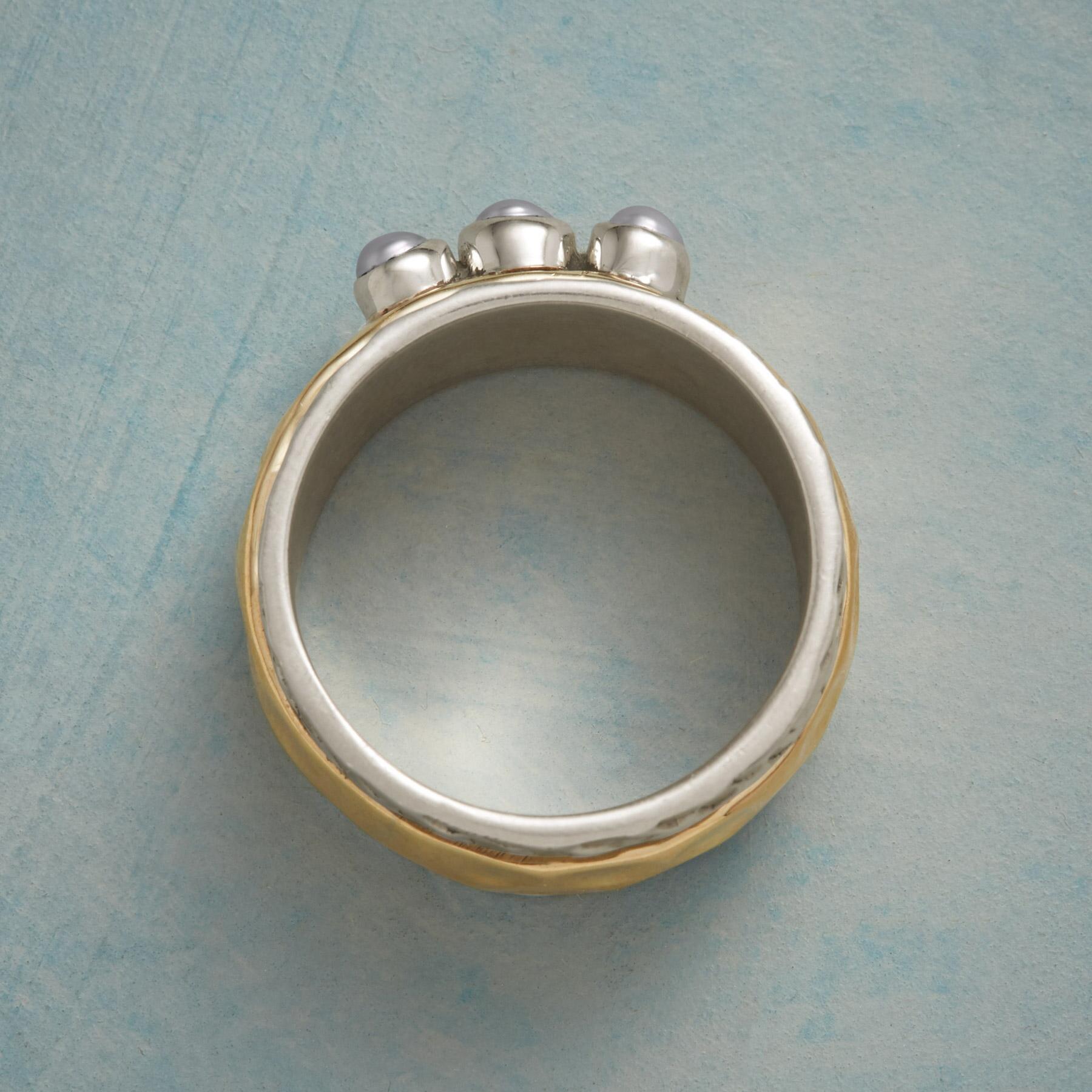 Pearls Of Three Spinner Ring