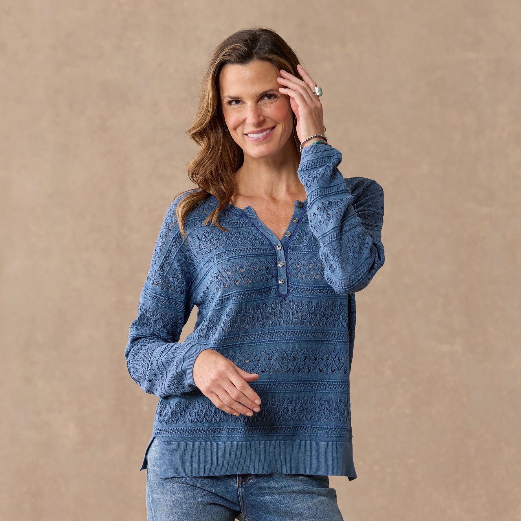 Devon Sweater Henley, Petite | Sundance Outlet