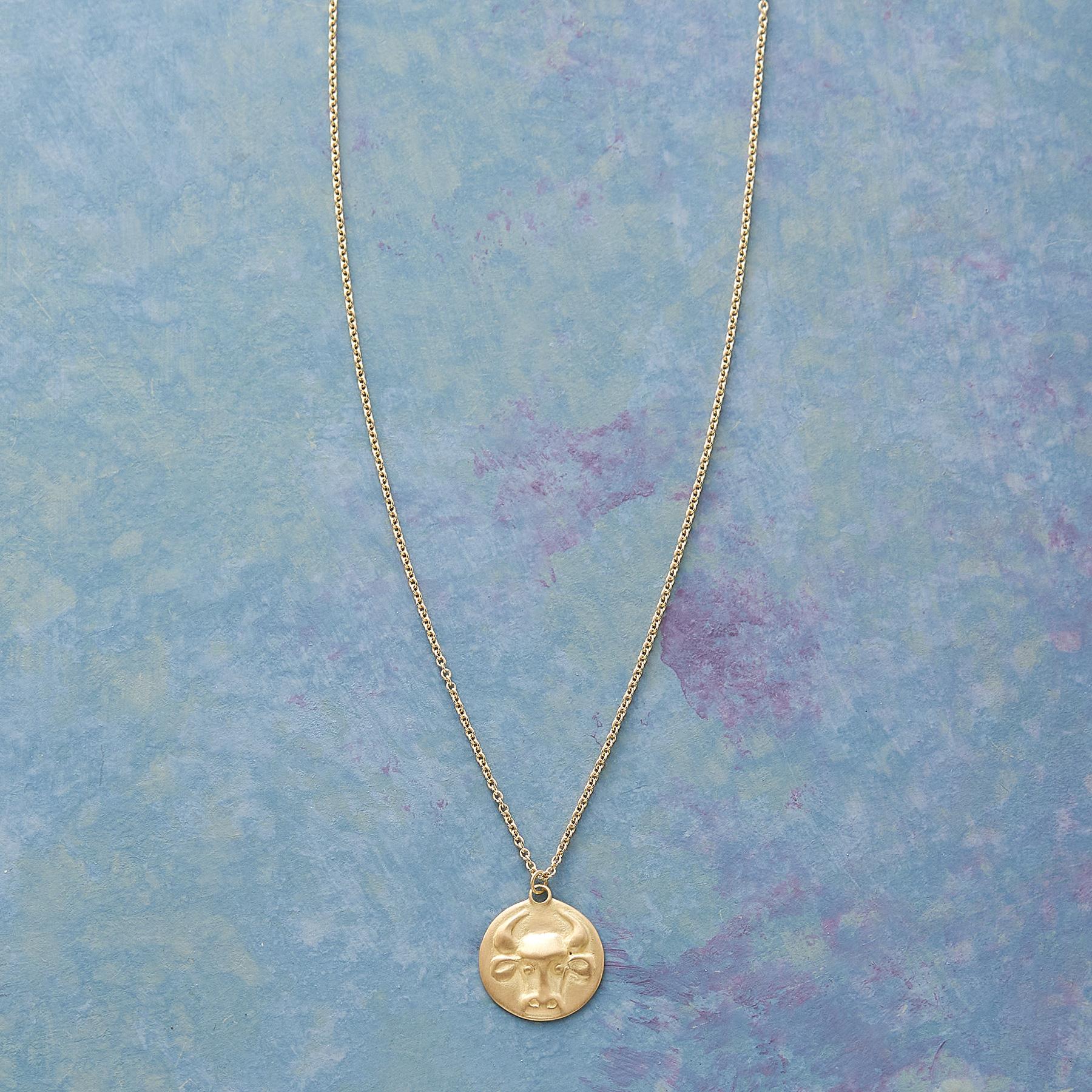 Bas Relief Zodiac Necklace