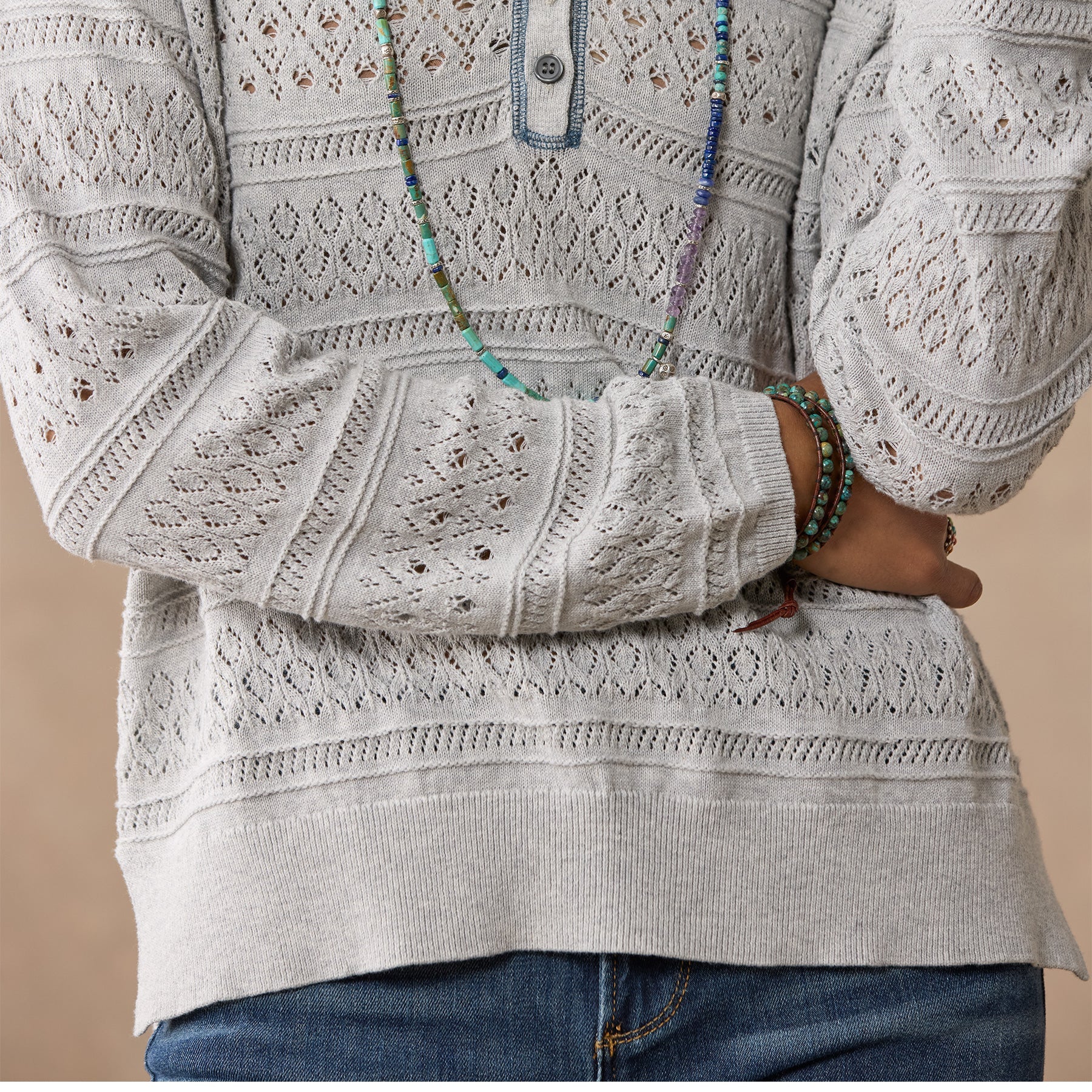 Devon Sweater Henley, Petite | Sundance Outlet