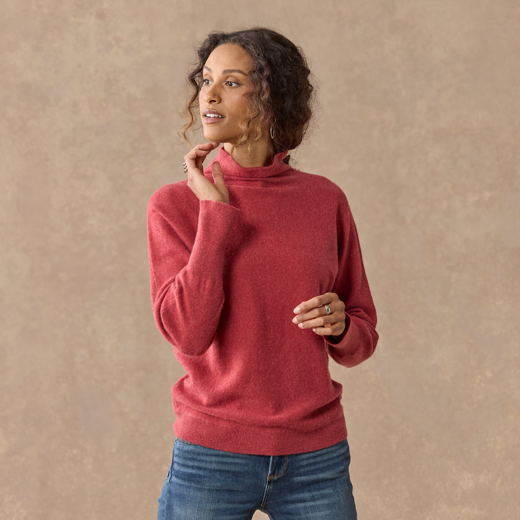 Evianna Cashmere Sweater, Petite