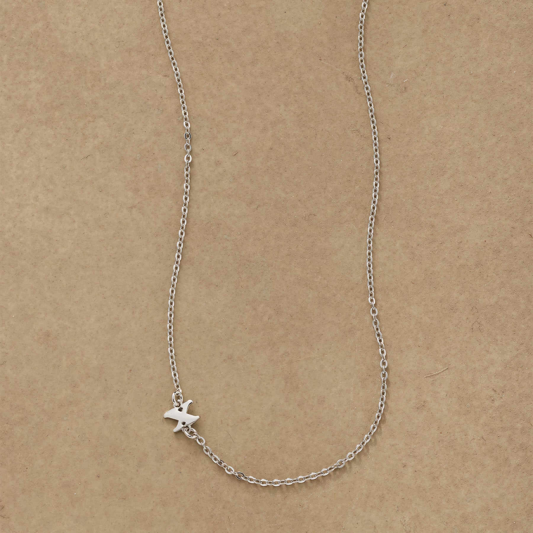 Silver Initial Spark Necklace