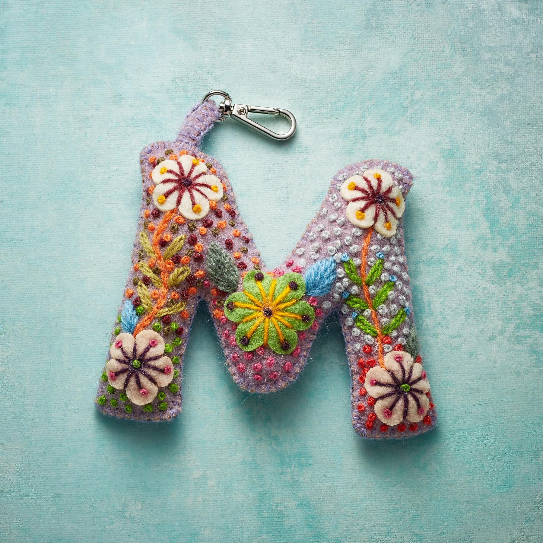 Fleur De Felt Initial Clip