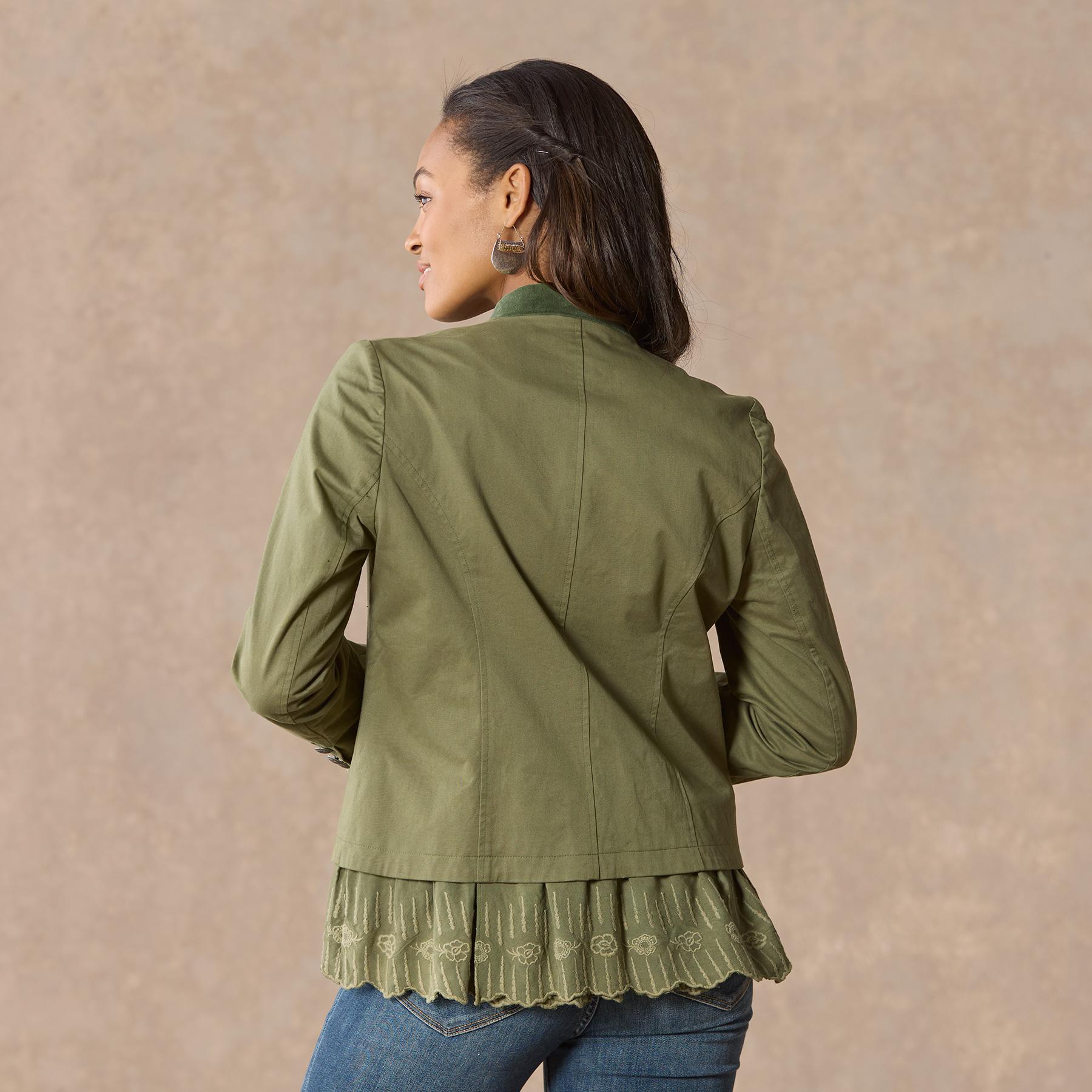 Caroline Ruffle Jacket, Petite