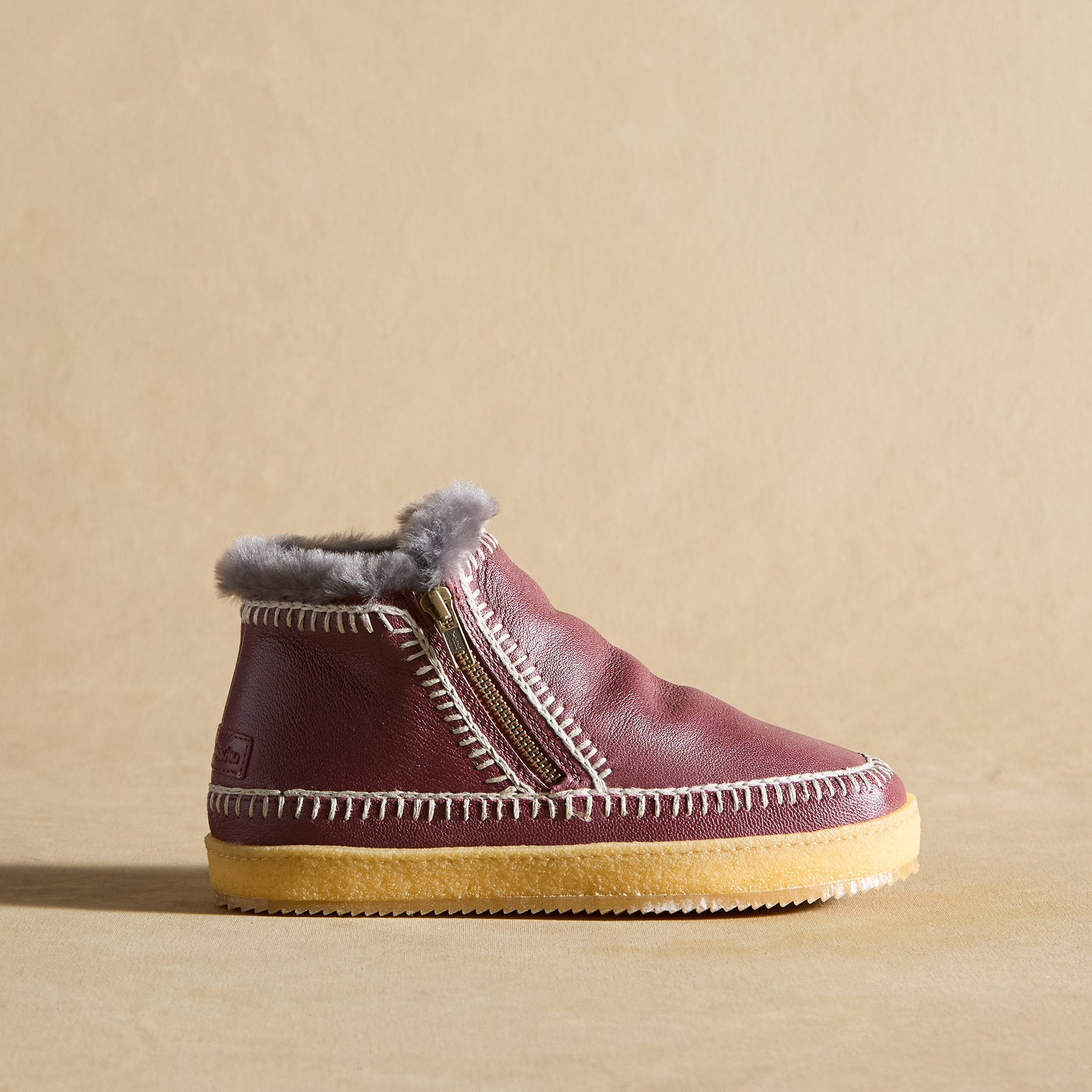 Setsu Low Leather Crochet Boots